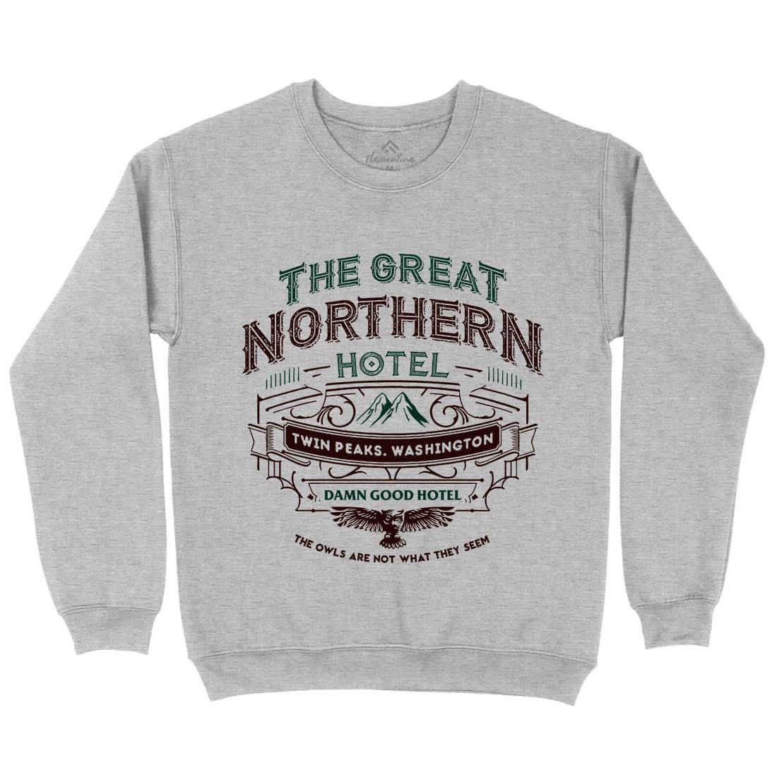 Great Northern Hotel Mens Crew Neck Sweatshirt Horror D185