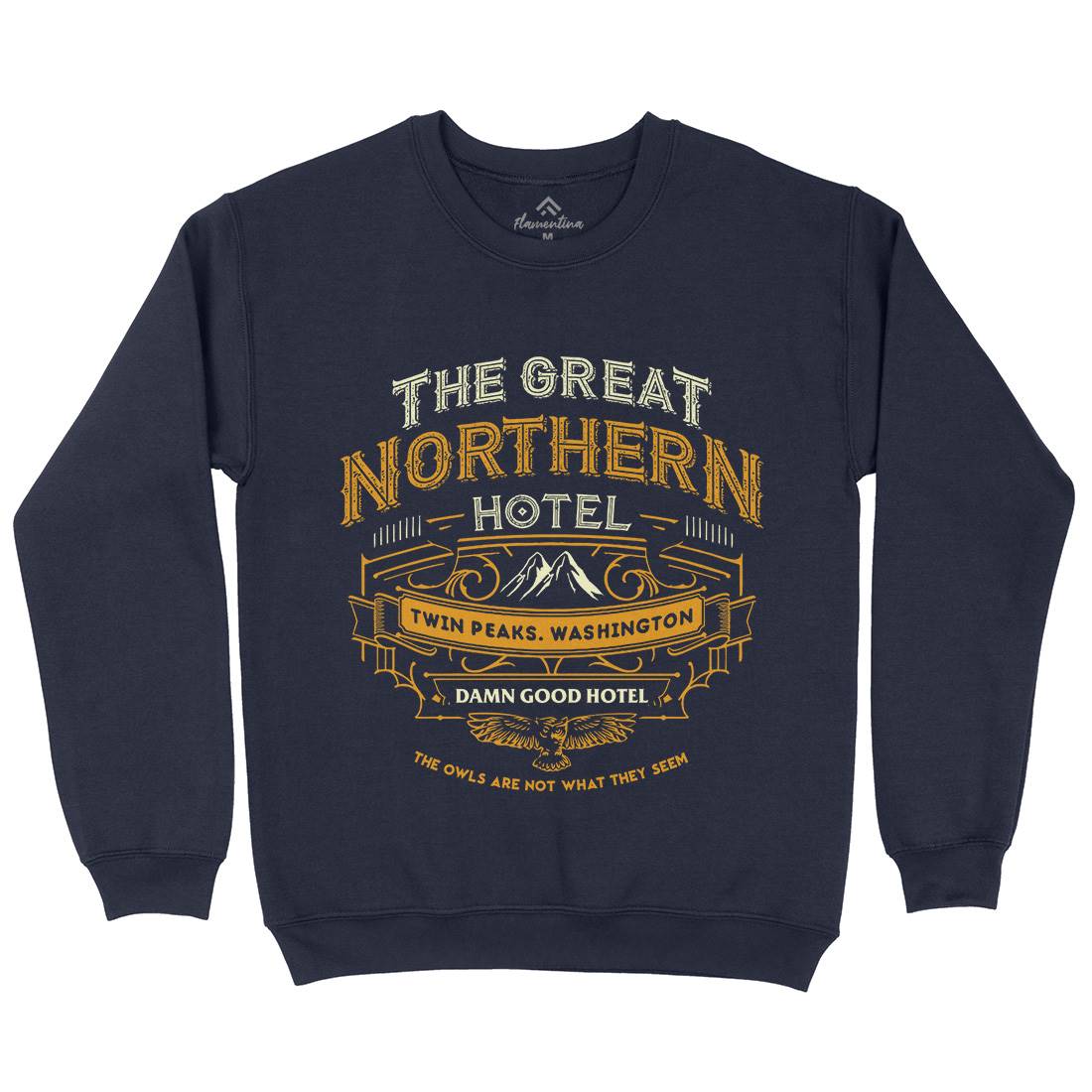 Great Northern Hotel Mens Crew Neck Sweatshirt Horror D185