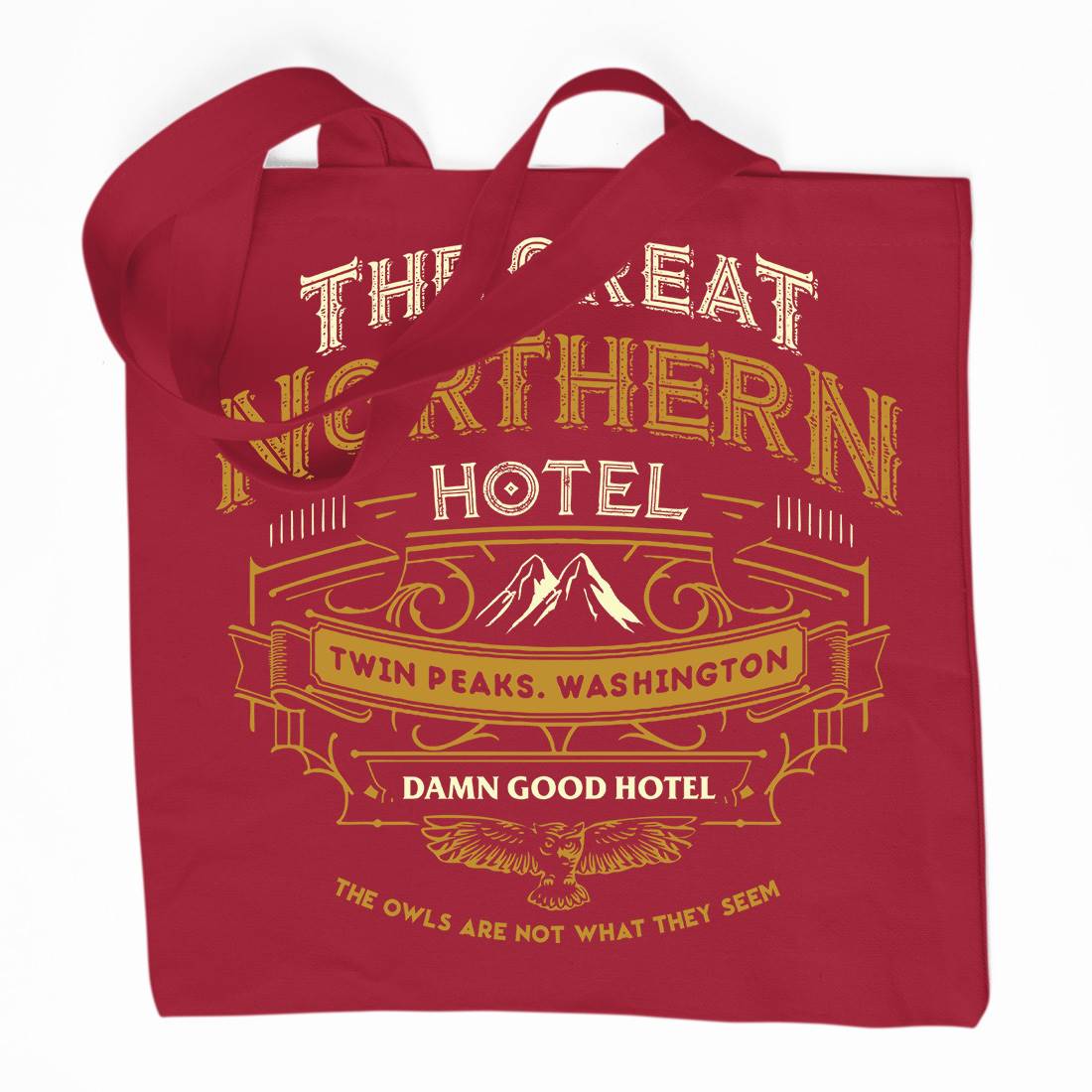 Great Northern Hotel Organic Premium Cotton Tote Bag Horror D185