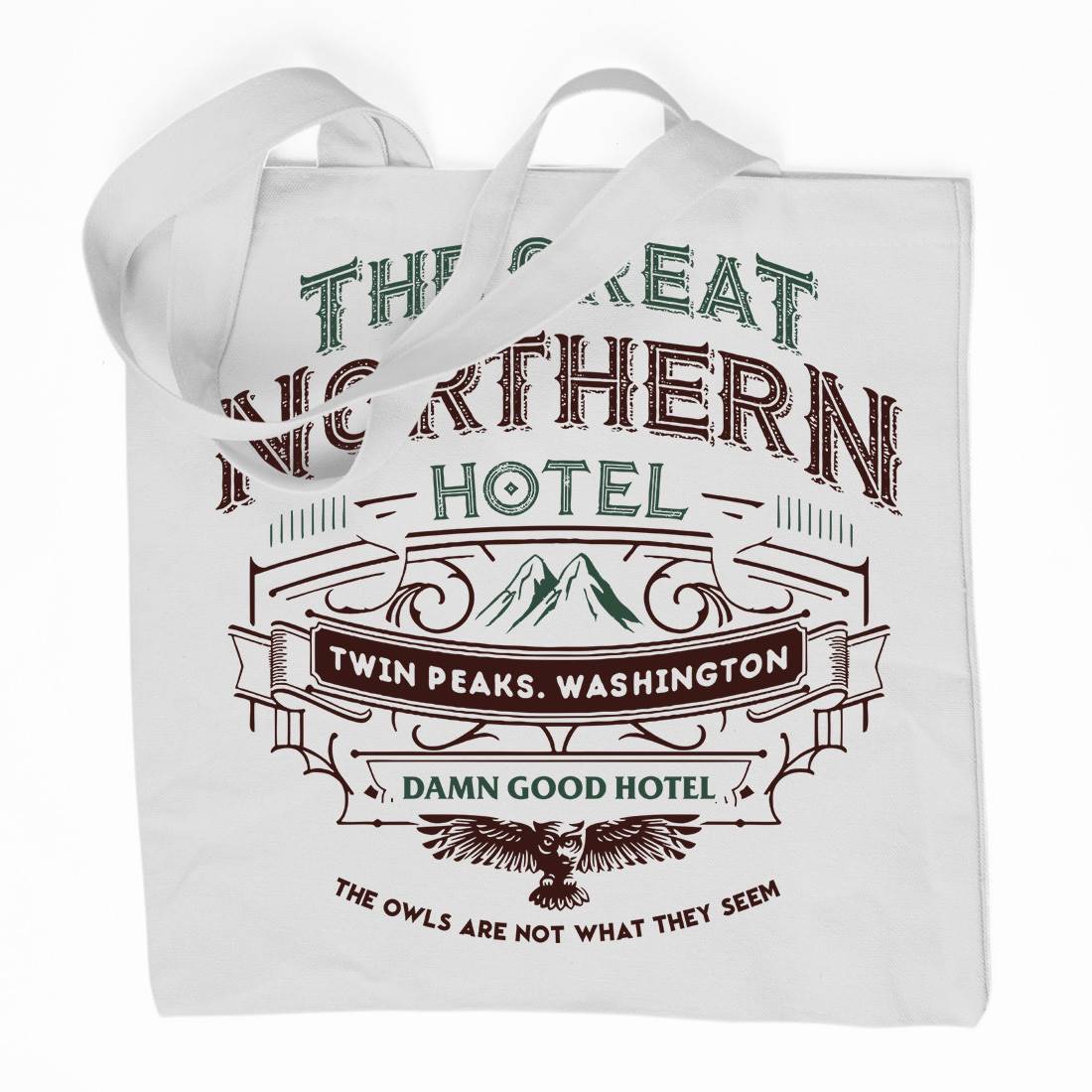 Great Northern Hotel Organic Premium Cotton Tote Bag Horror D185