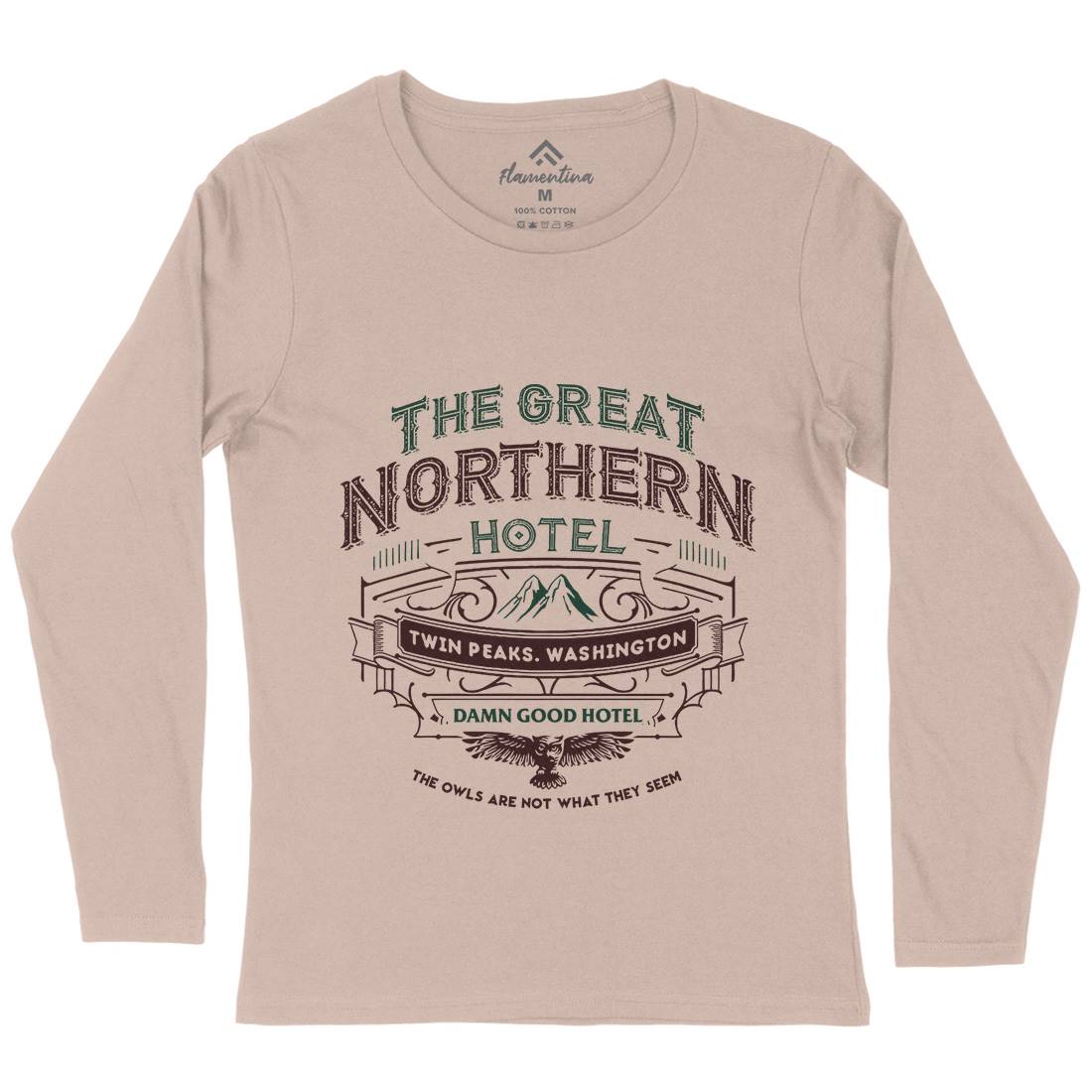 Great Northern Hotel Womens Long Sleeve T-Shirt Horror D185