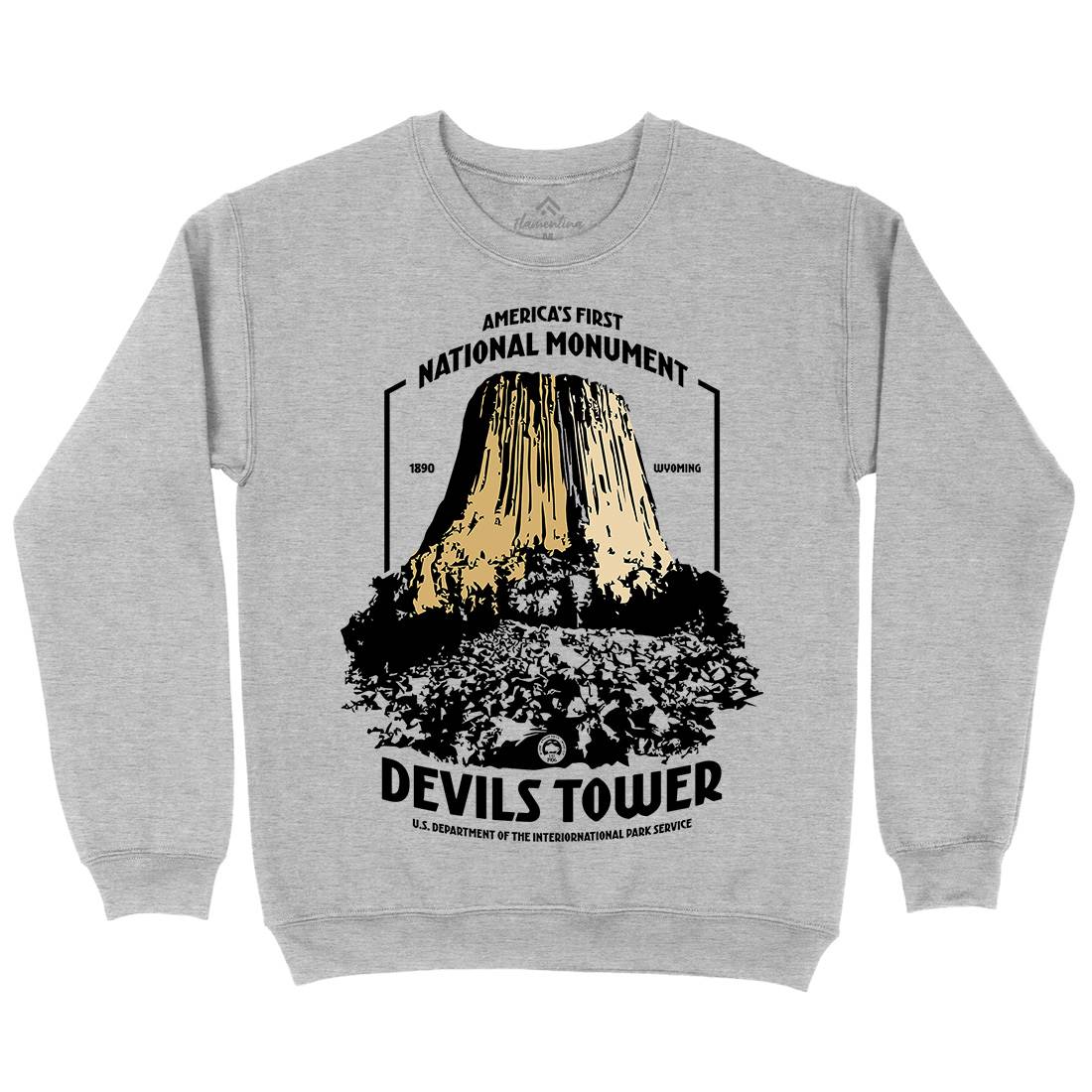 Devils Tower Kids Crew Neck Sweatshirt Space D186