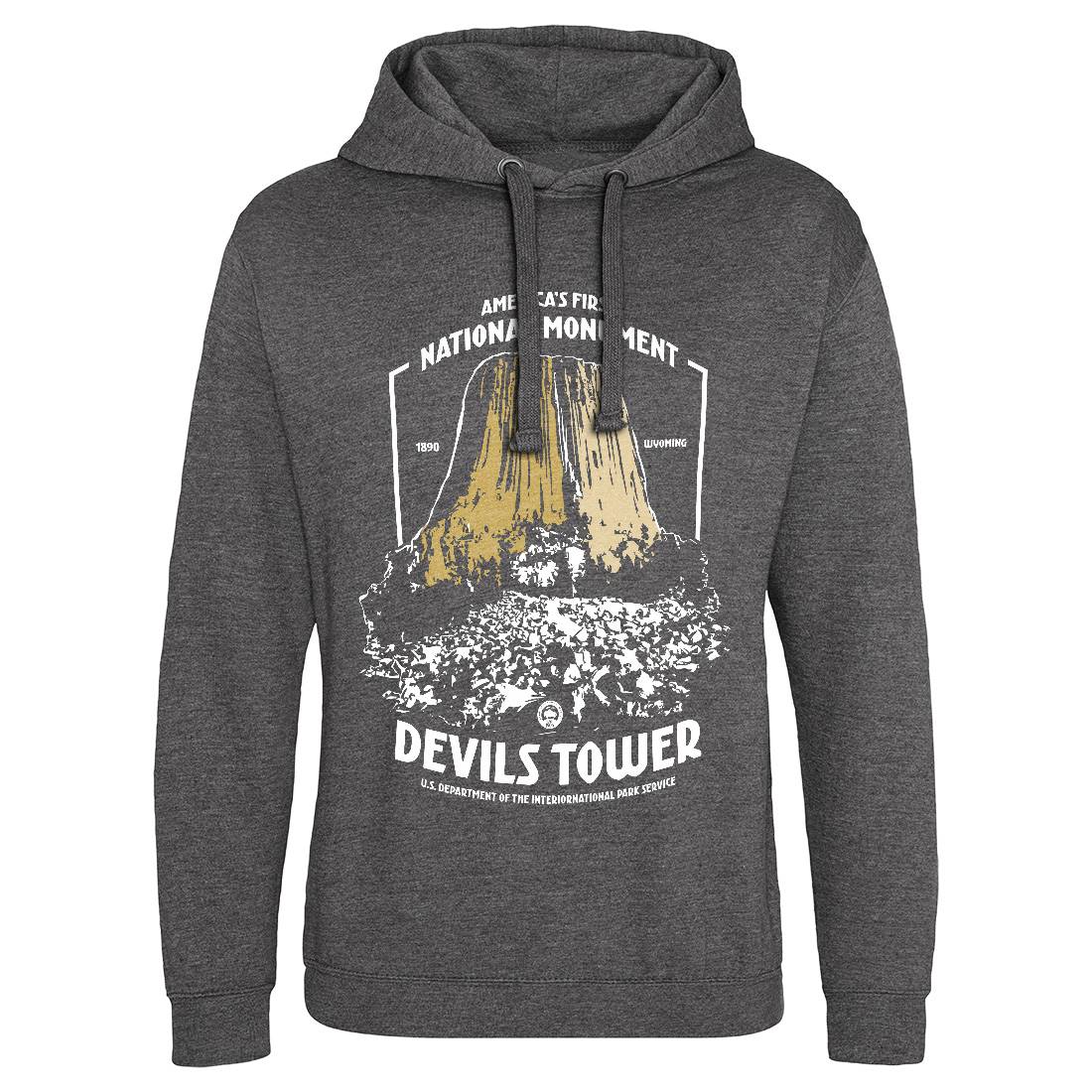 Devils Tower Mens Hoodie Without Pocket Space D186