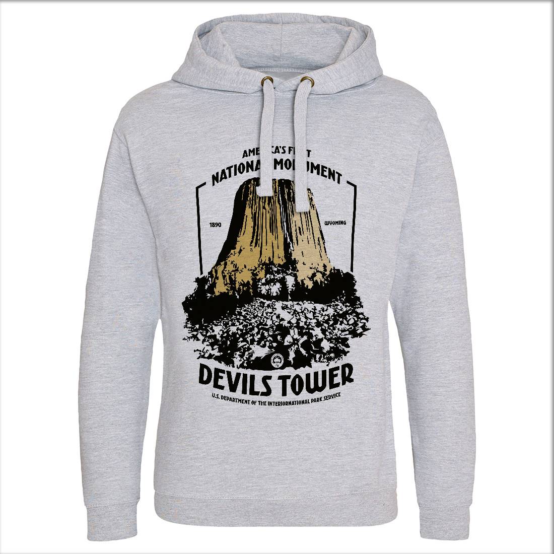 Devils Tower Mens Hoodie Without Pocket Space D186