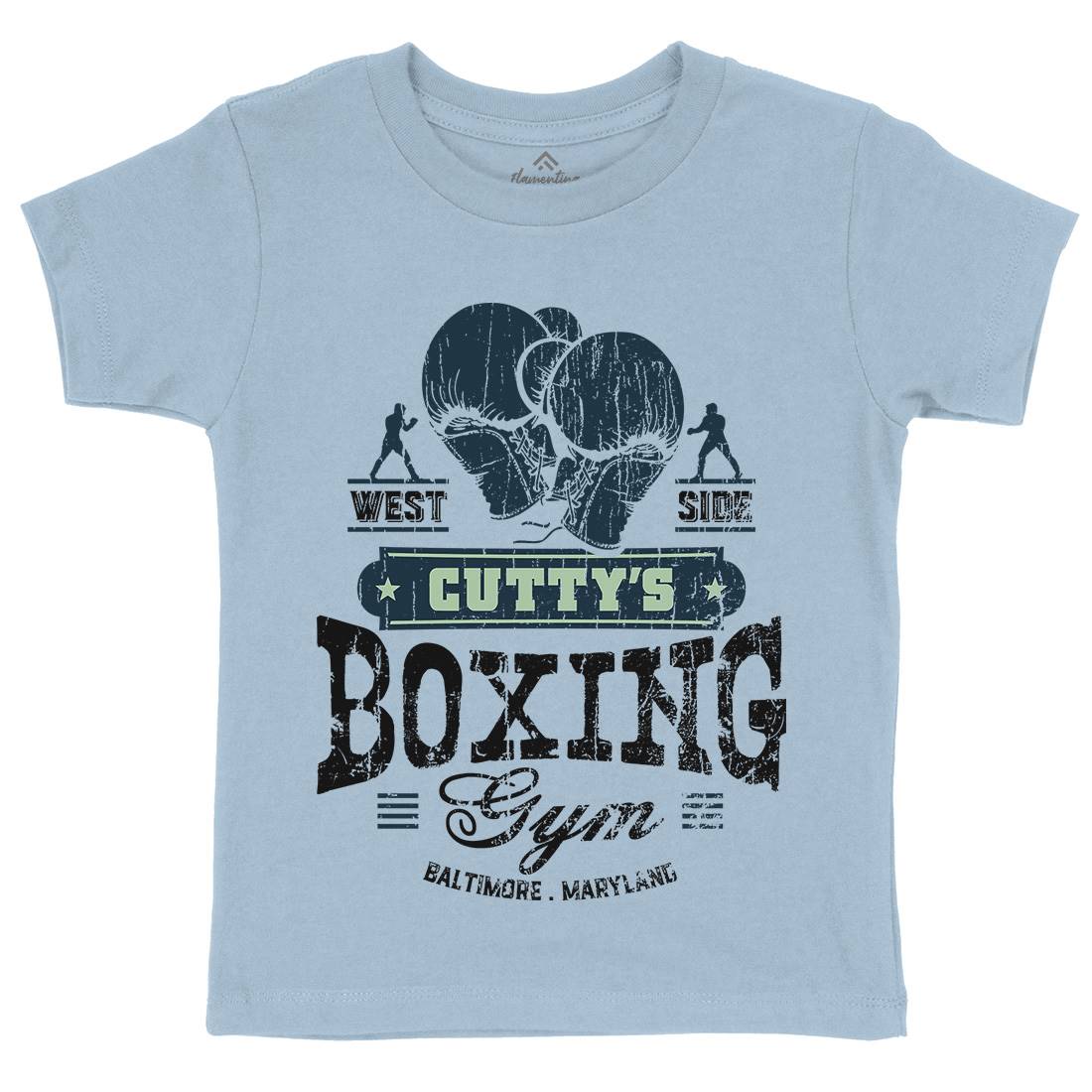 Cuttys Boxing Gym Kids Crew Neck T-Shirt Sport D187