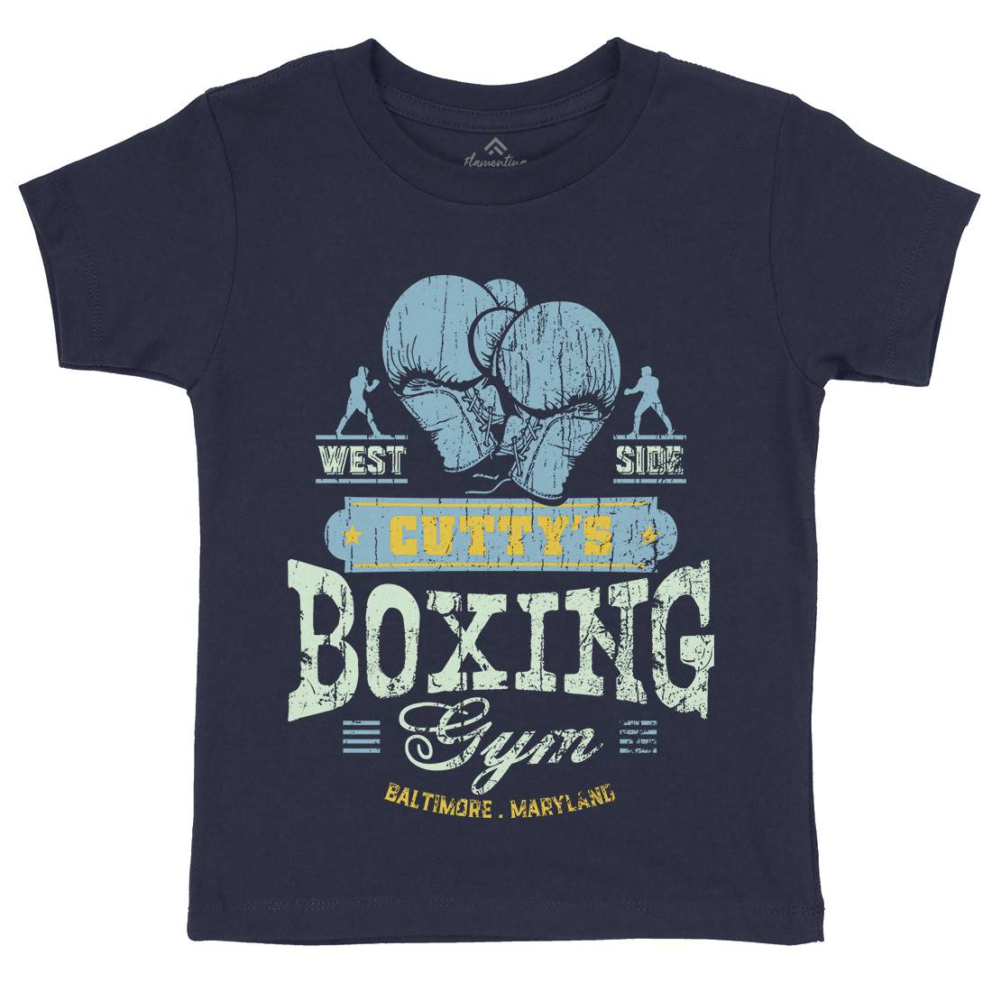 Cuttys Boxing Gym Kids Crew Neck T-Shirt Sport D187