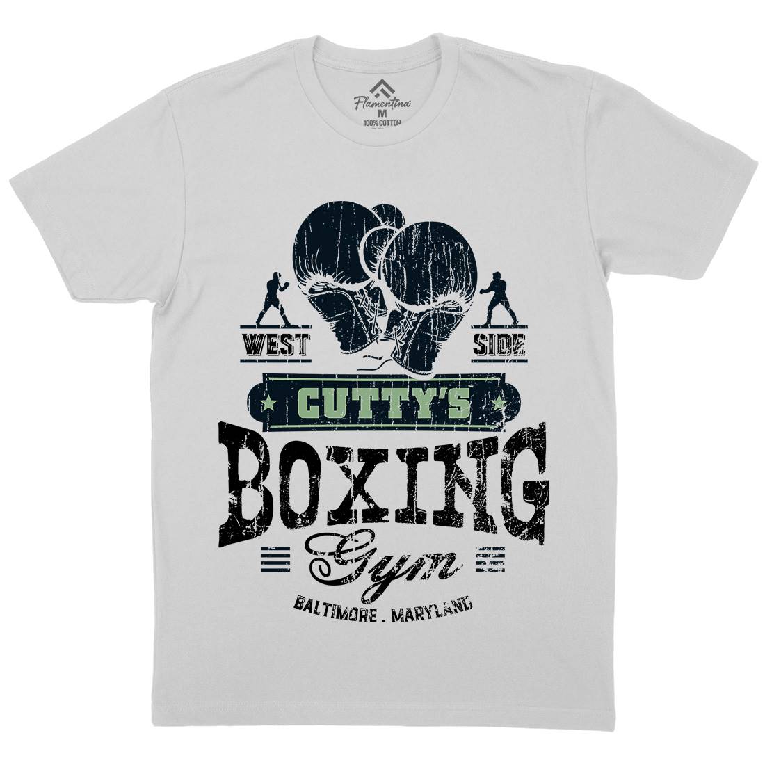 Cuttys Boxing Gym Mens Crew Neck T-Shirt Sport D187