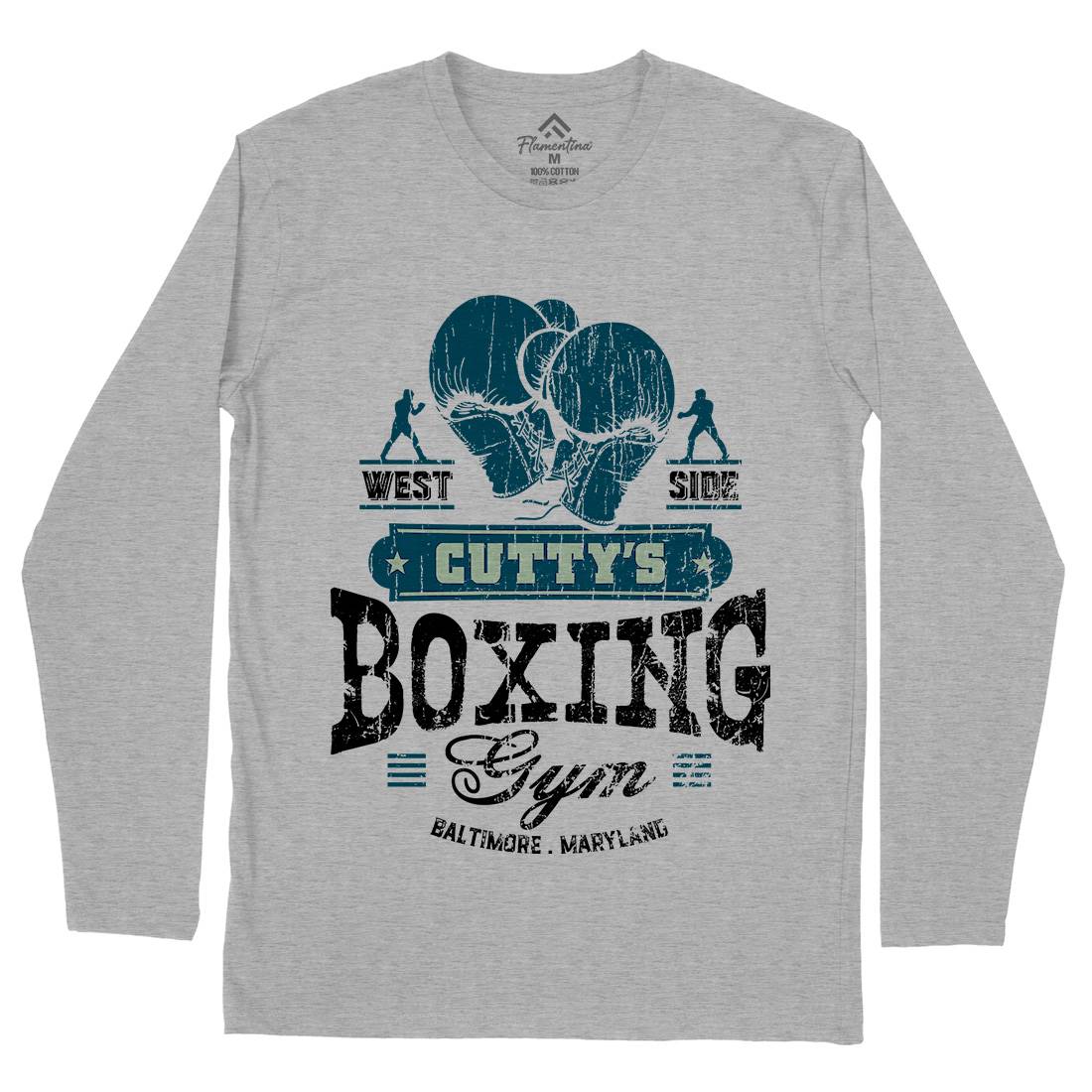 Cuttys Boxing Gym Mens Long Sleeve T-Shirt Sport D187