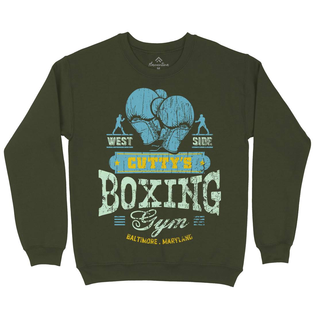 Cuttys Boxing Gym Mens Crew Neck Sweatshirt Sport D187