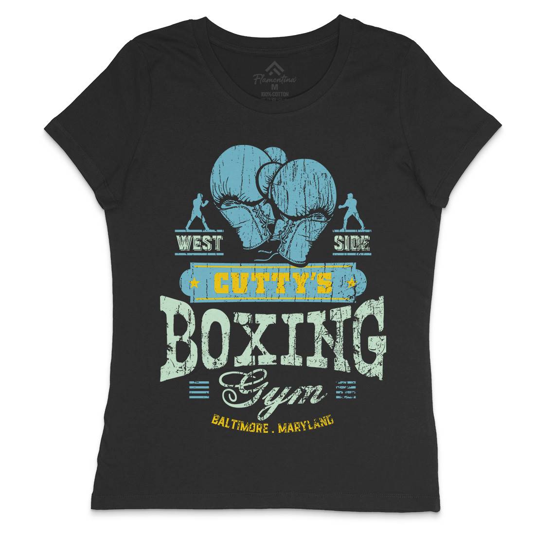 Cuttys Boxing Gym Womens Crew Neck T-Shirt Sport D187