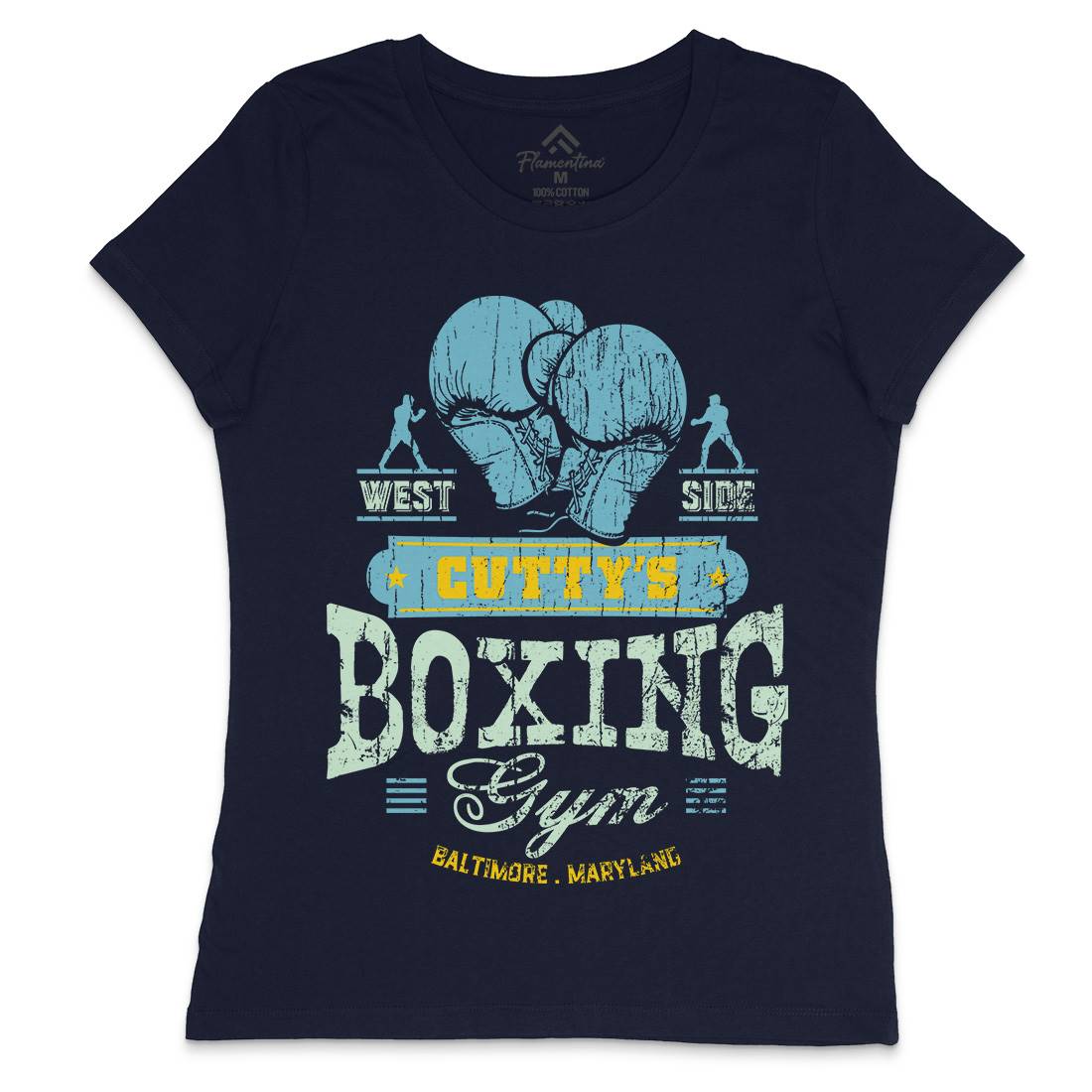Cuttys Boxing Gym Womens Crew Neck T-Shirt Sport D187