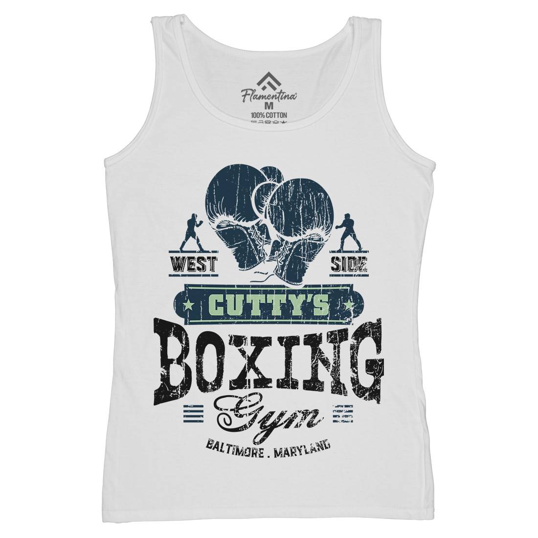 Cuttys Boxing Gym Womens Organic Tank Top Vest Sport D187