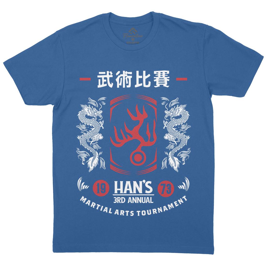 Hans Tournament Mens Crew Neck T-Shirt Sport D188
