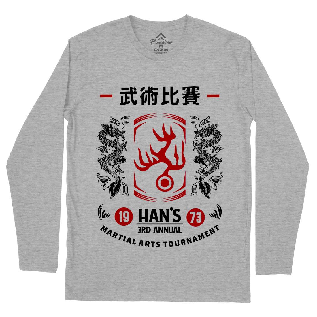 Hans Tournament Mens Long Sleeve T-Shirt Sport D188