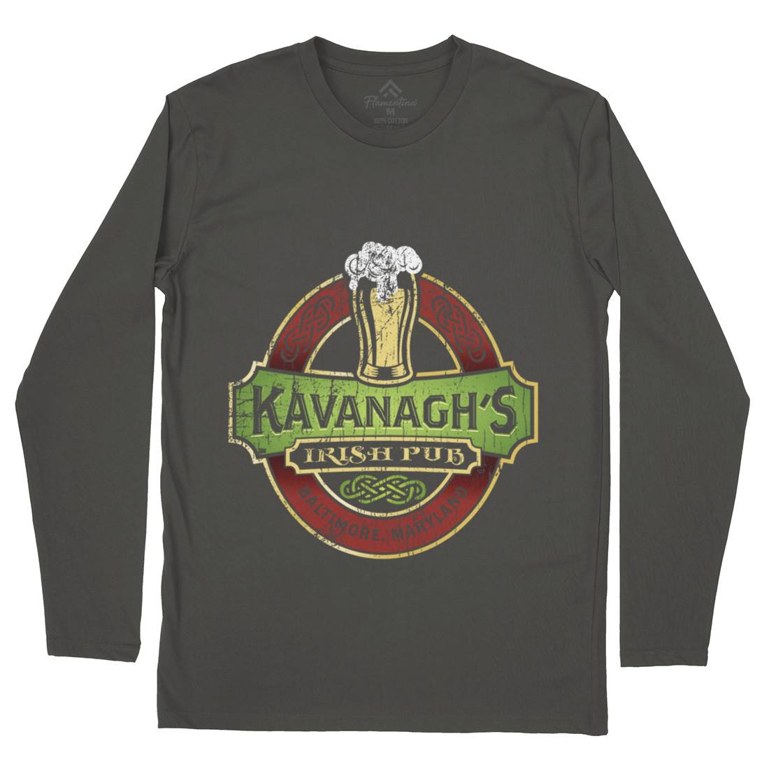Kavanaghs Irish Pub Mens Long Sleeve T-Shirt Drinks D189