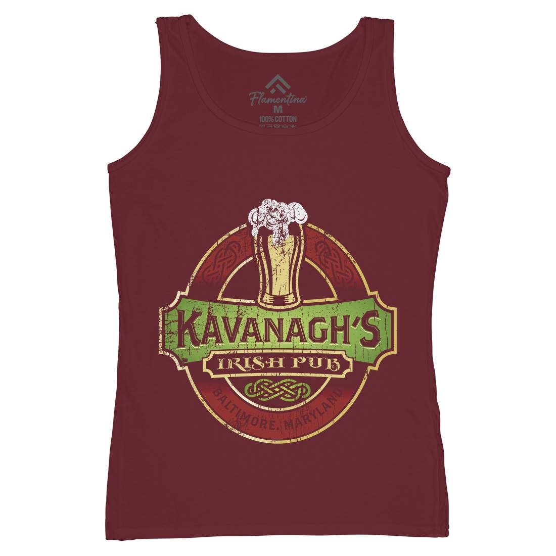 Kavanaghs Irish Pub Womens Organic Tank Top Vest Drinks D189