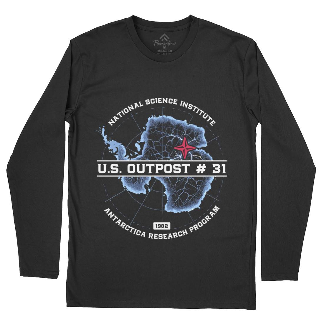 Outpost 31 Mens Long Sleeve T-Shirt Horror D190