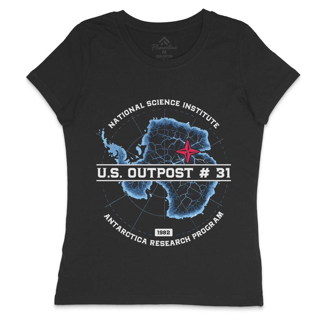 Outpost 31 Womens Crew Neck T-Shirt Horror D190