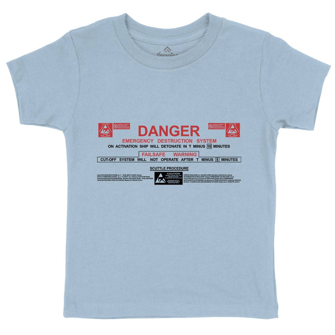 Destruct Sequence Kids Crew Neck T-Shirt Space D191