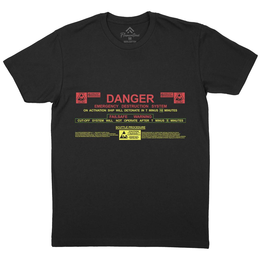 Destruct Sequence Mens Crew Neck T-Shirt Space D191