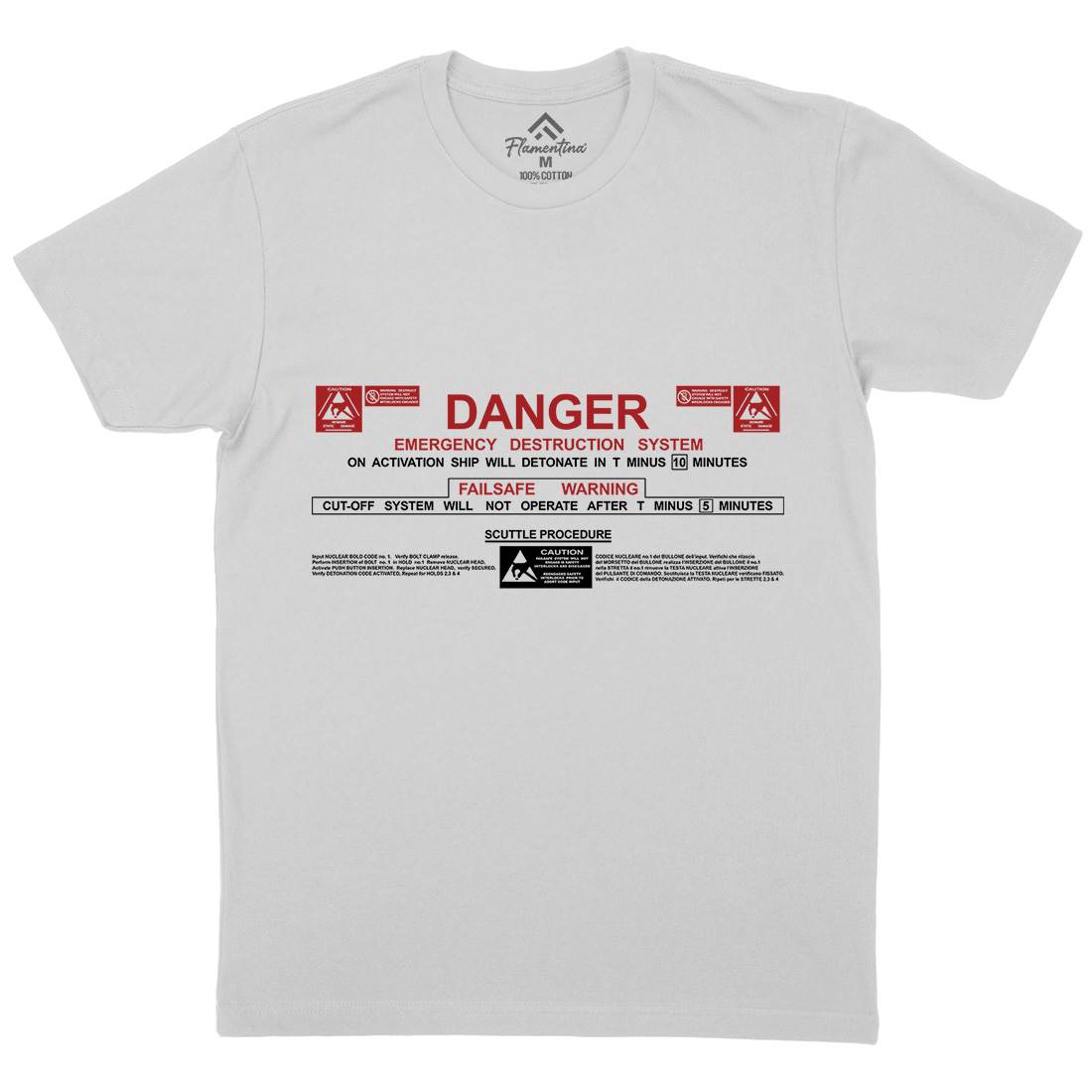 Destruct Sequence Mens Crew Neck T-Shirt Space D191