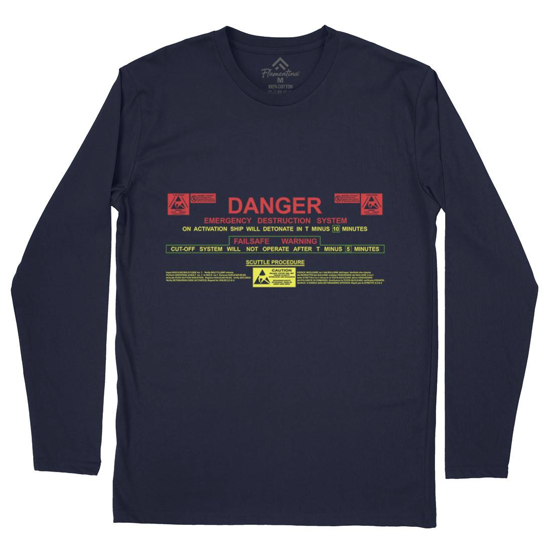Destruct Sequence Mens Long Sleeve T-Shirt Space D191