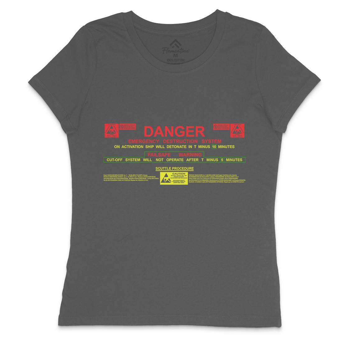 Destruct Sequence Womens Crew Neck T-Shirt Space D191