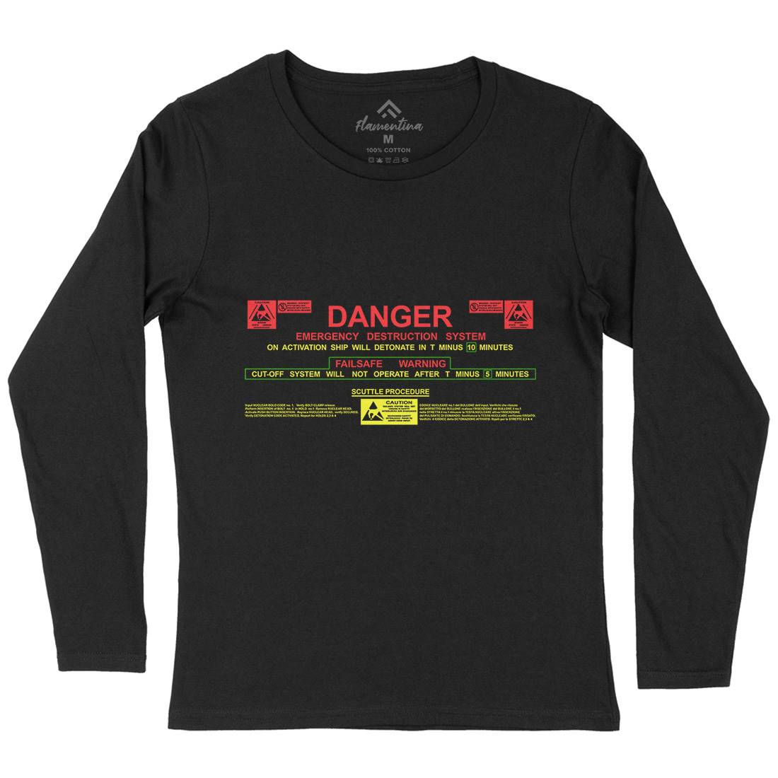 Destruct Sequence Womens Long Sleeve T-Shirt Space D191