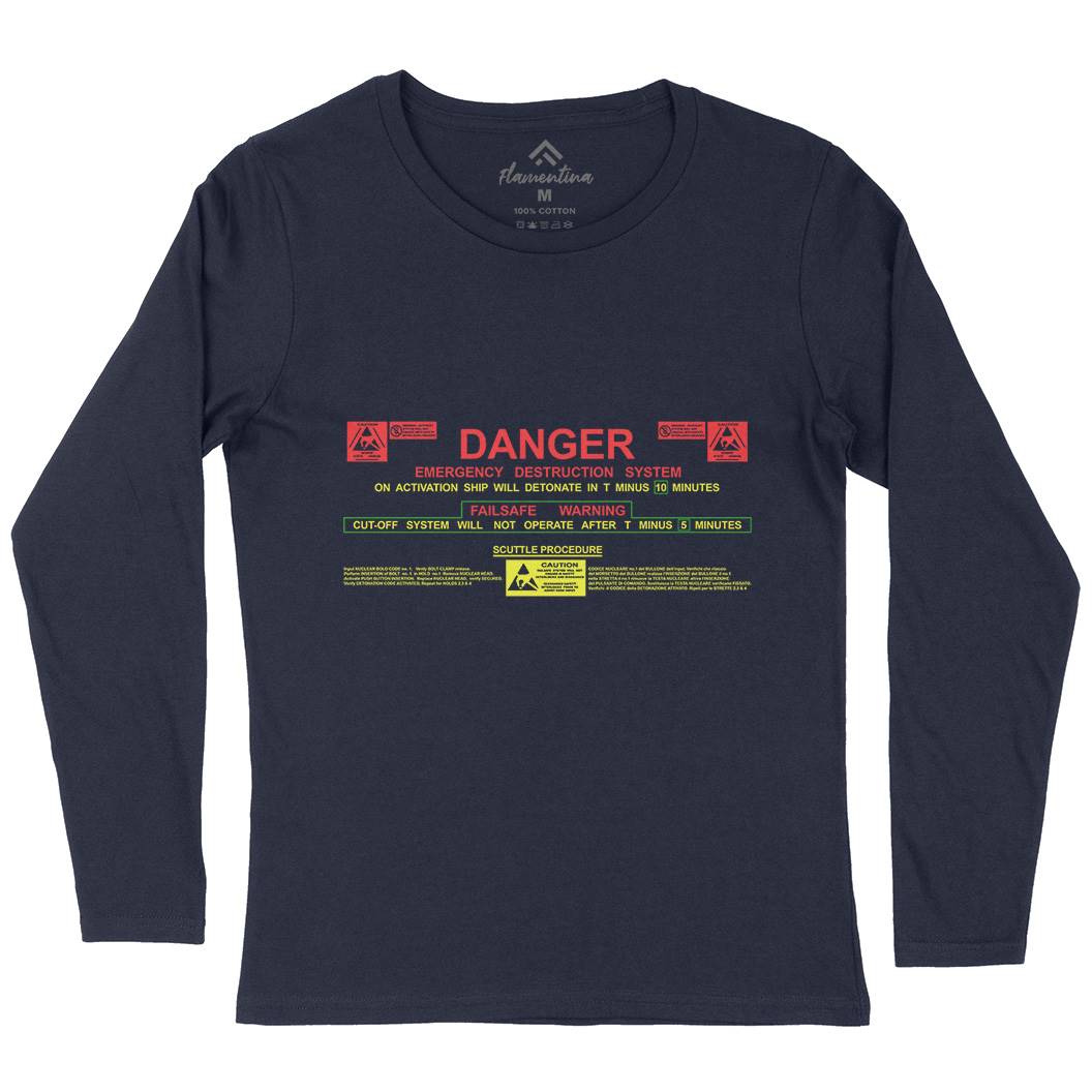 Destruct Sequence Womens Long Sleeve T-Shirt Space D191