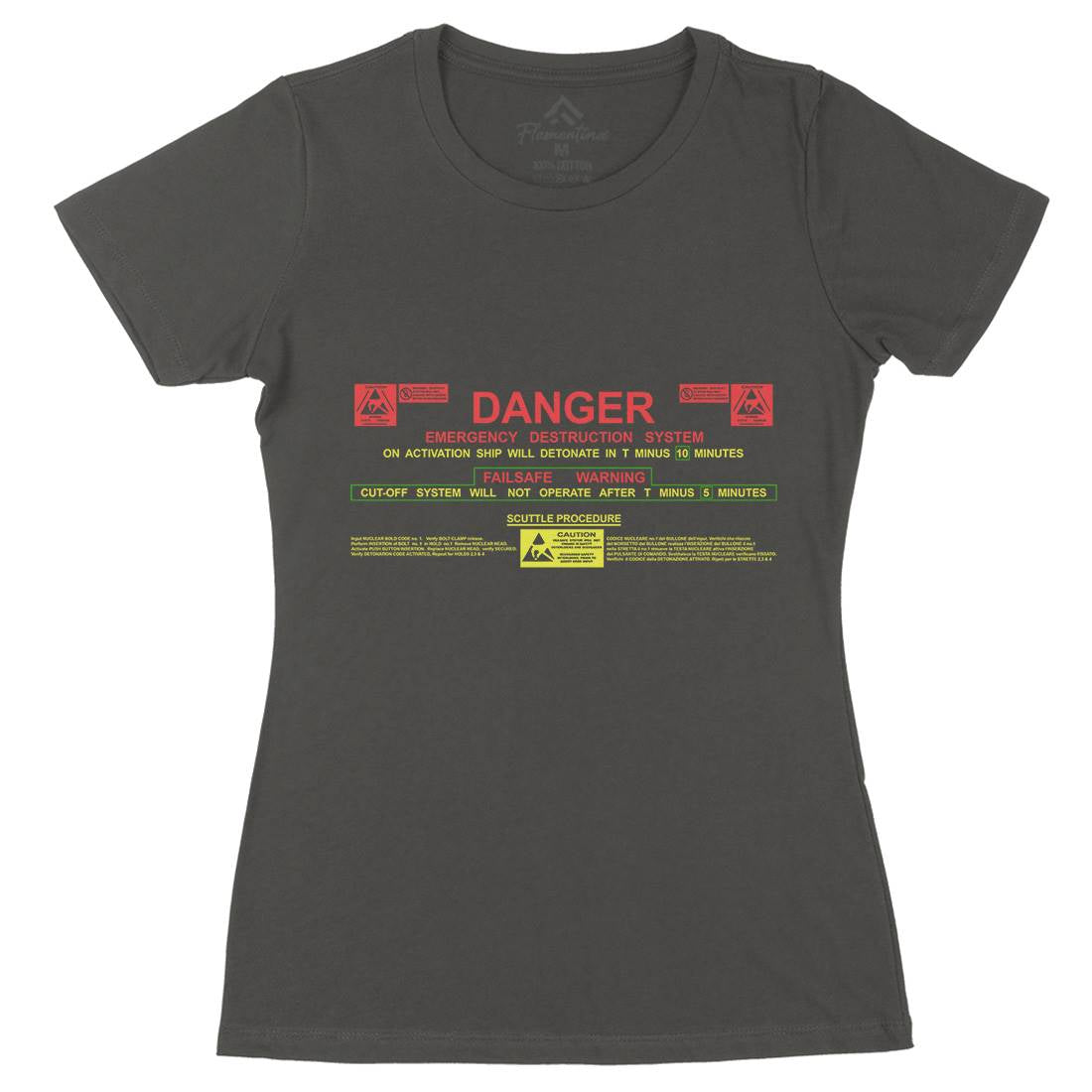 Destruct Sequence Womens Organic Crew Neck T-Shirt Space D191