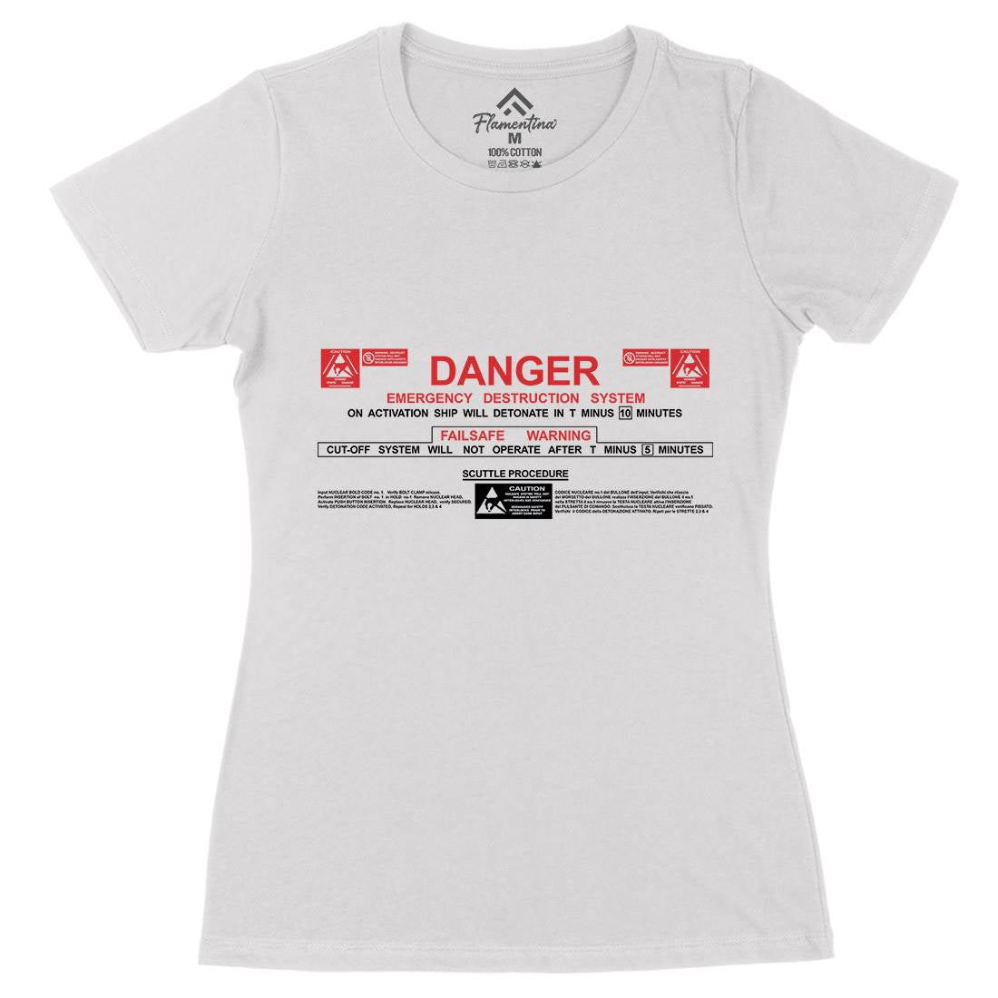 Destruct Sequence Womens Organic Crew Neck T-Shirt Space D191