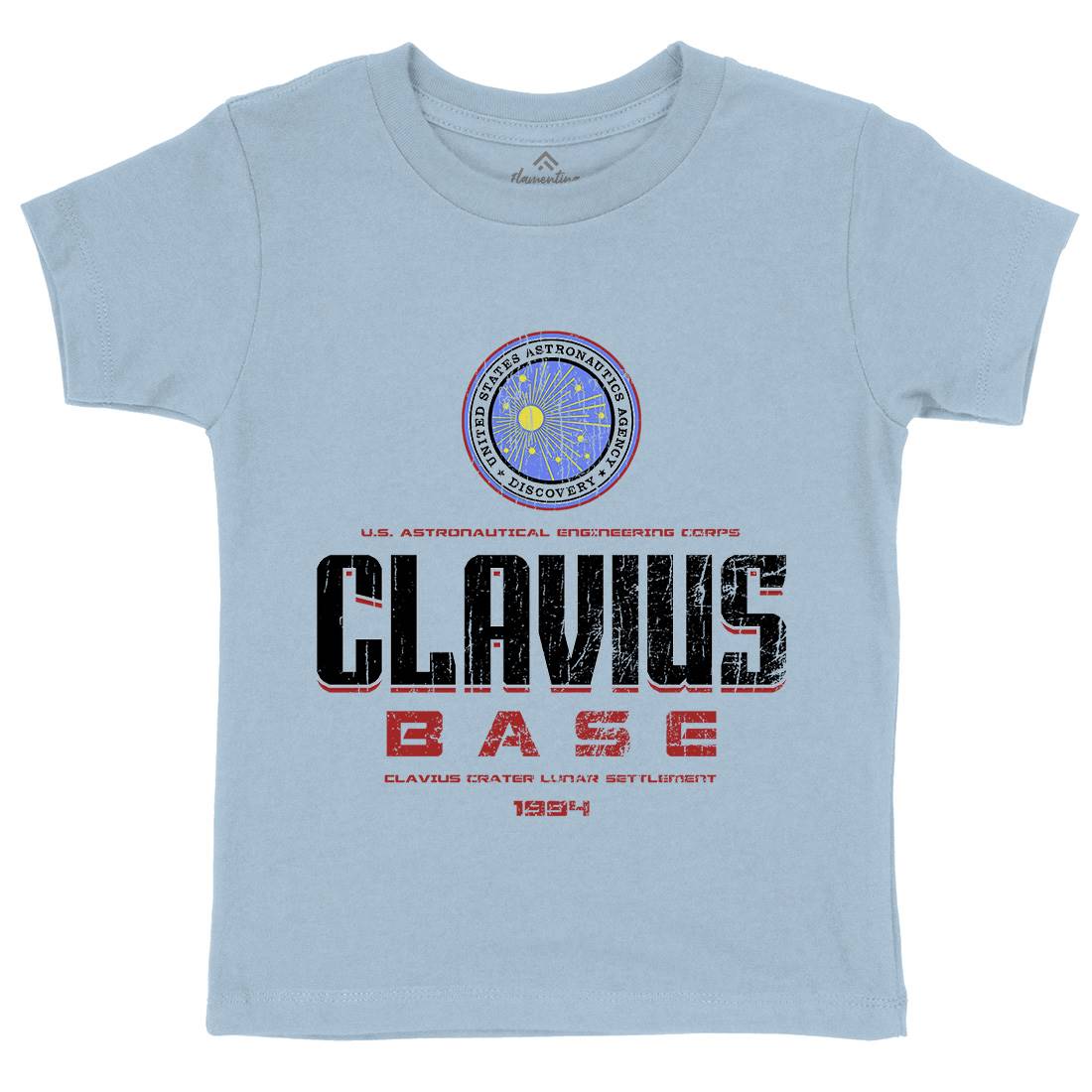 Clavius Base Kids Crew Neck T-Shirt Space D192