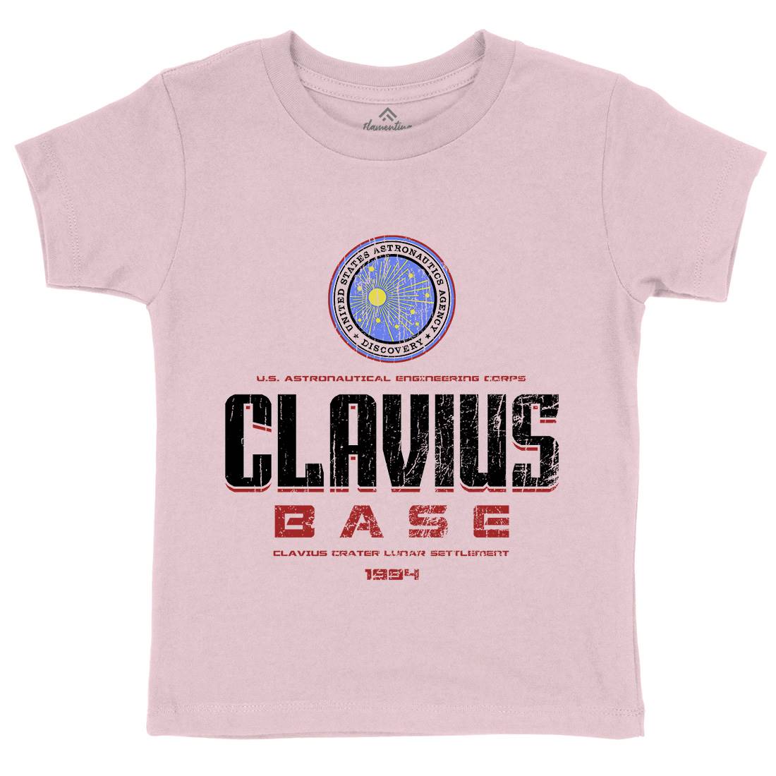 Clavius Base Kids Crew Neck T-Shirt Space D192