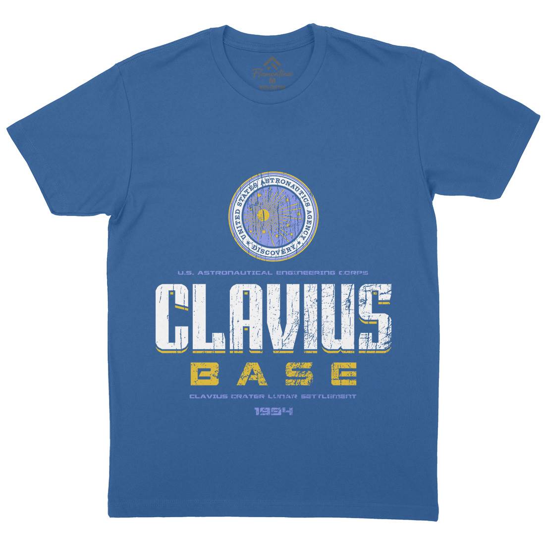Clavius Base Mens Crew Neck T-Shirt Space D192