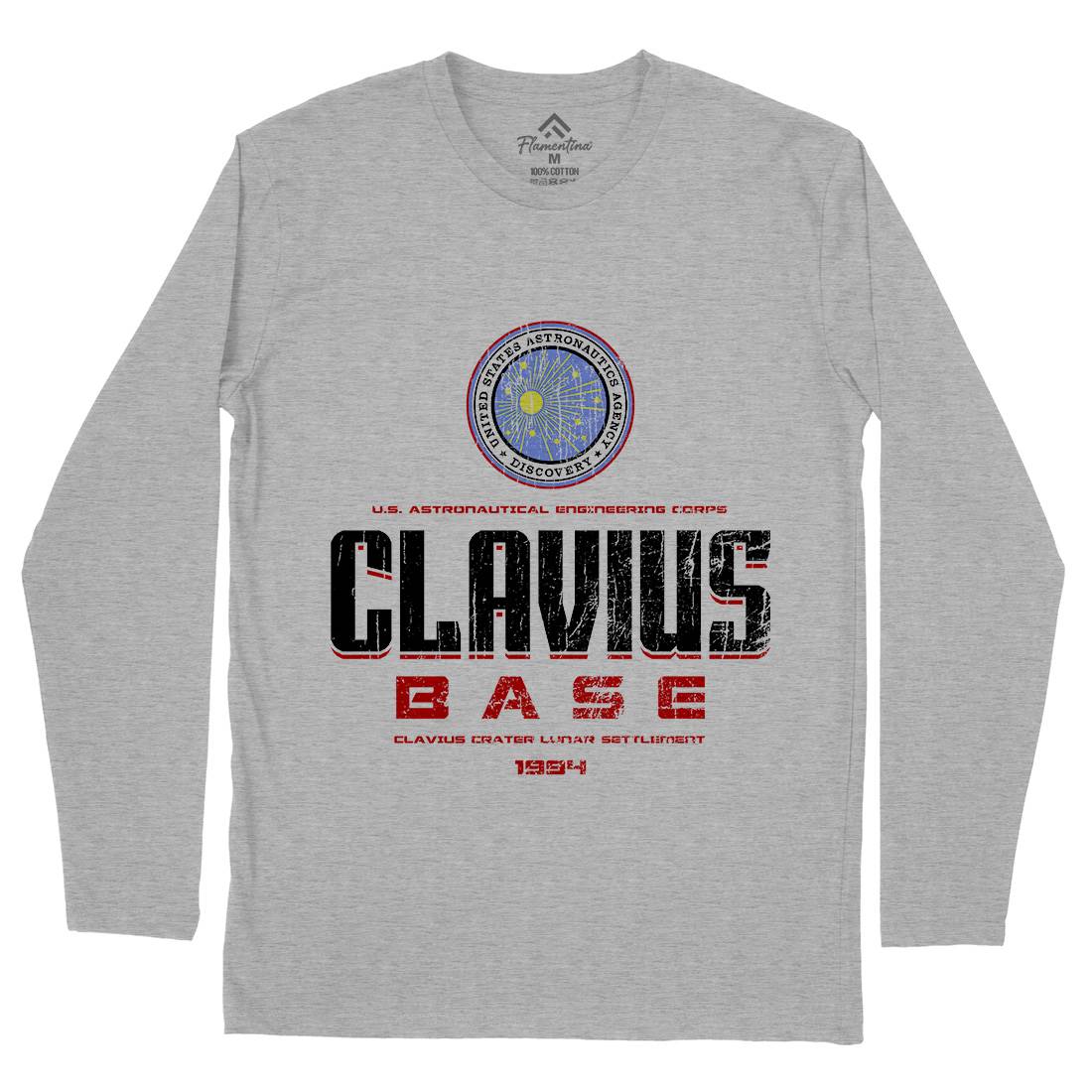 Clavius Base Mens Long Sleeve T-Shirt Space D192