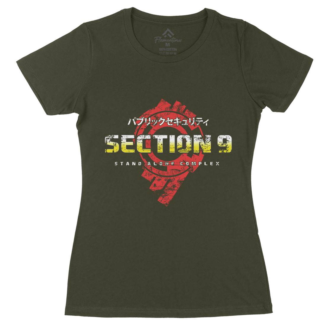 Section 9 Womens Organic Crew Neck T-Shirt Space D193