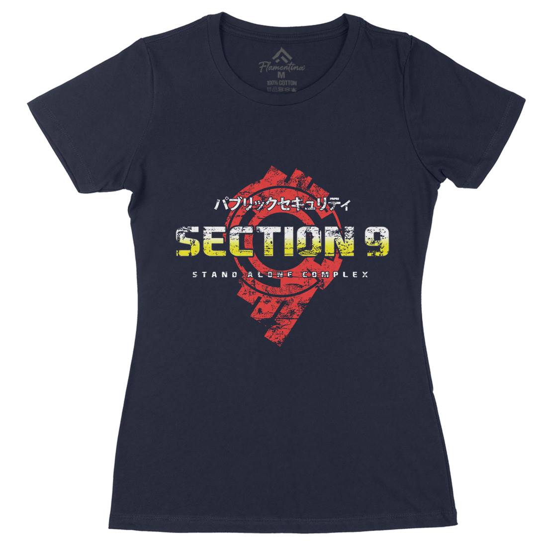 Section 9 Womens Organic Crew Neck T-Shirt Space D193