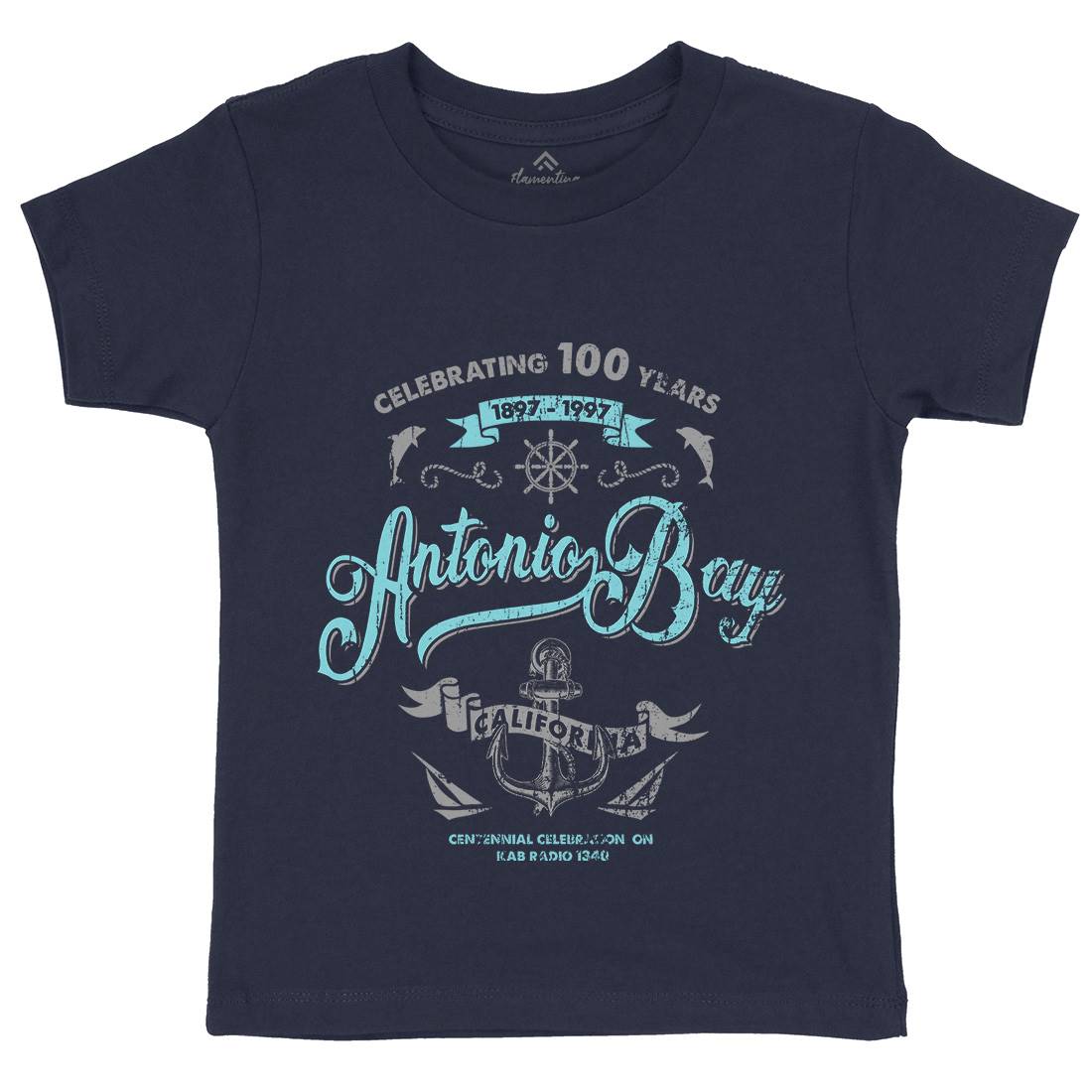Antonio Bay Kids Organic Crew Neck T-Shirt Horror D195