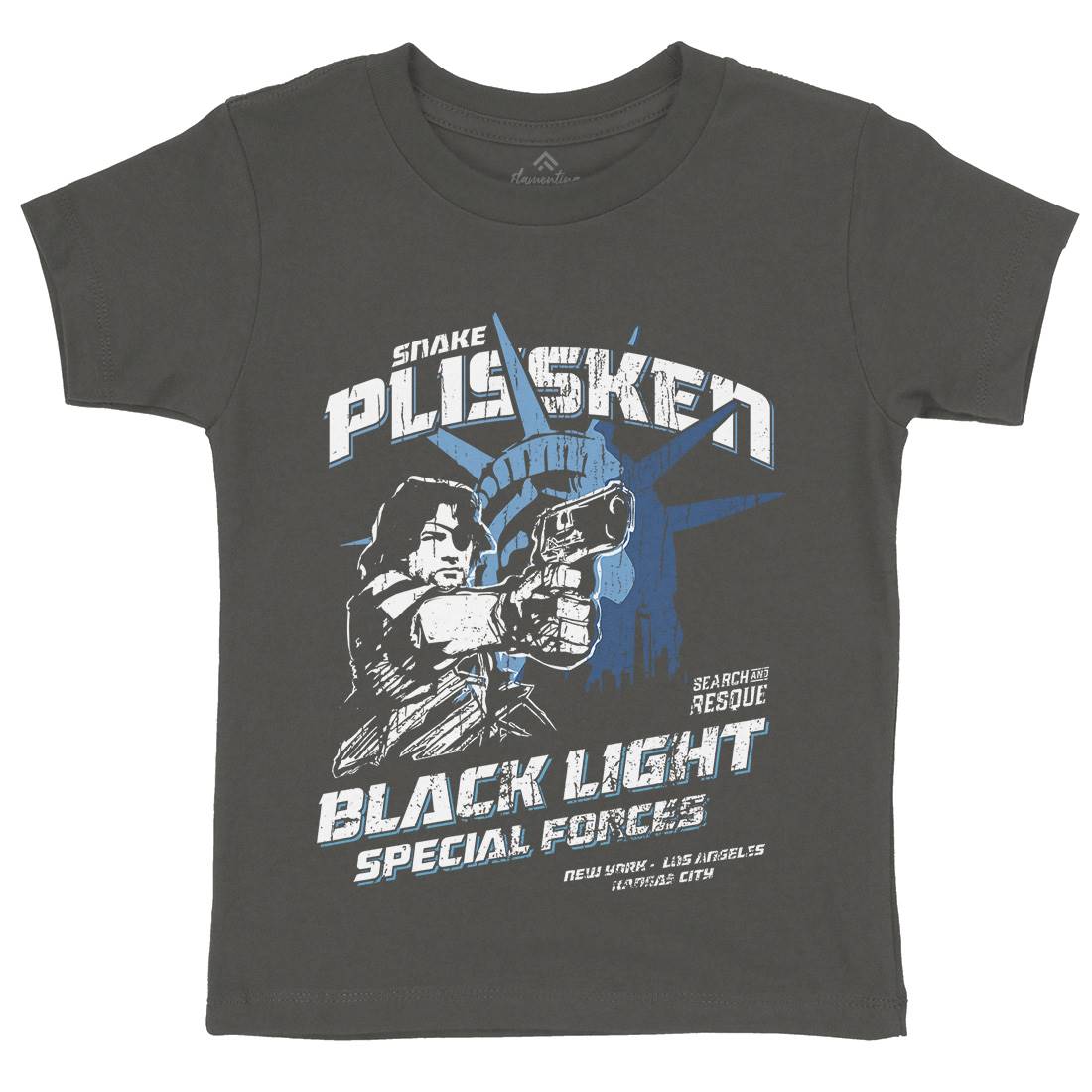 Snake Kids Crew Neck T-Shirt Space D196
