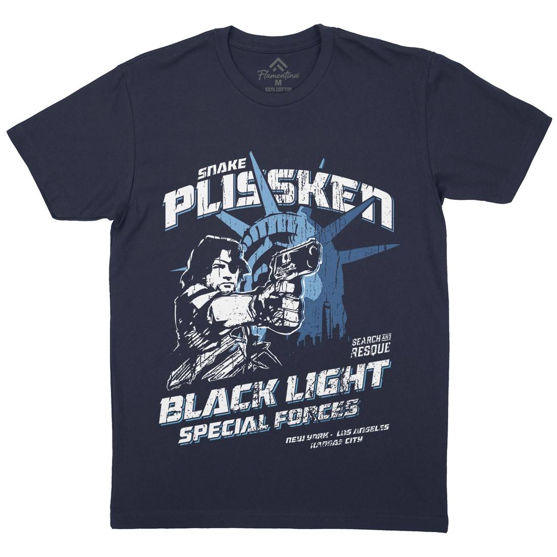 Snake Mens Crew Neck T-Shirt Space D196