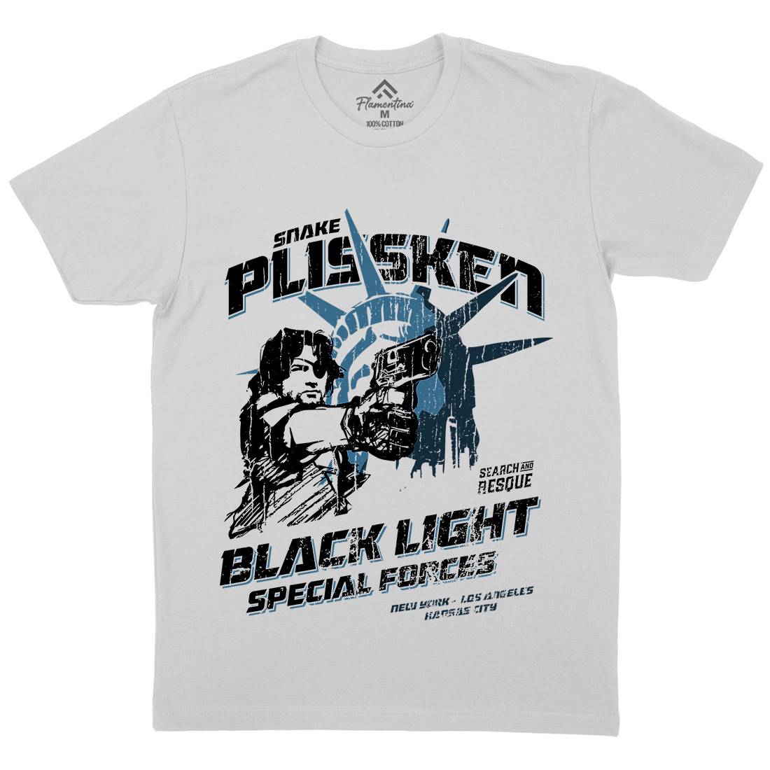 Snake Mens Crew Neck T-Shirt Space D196