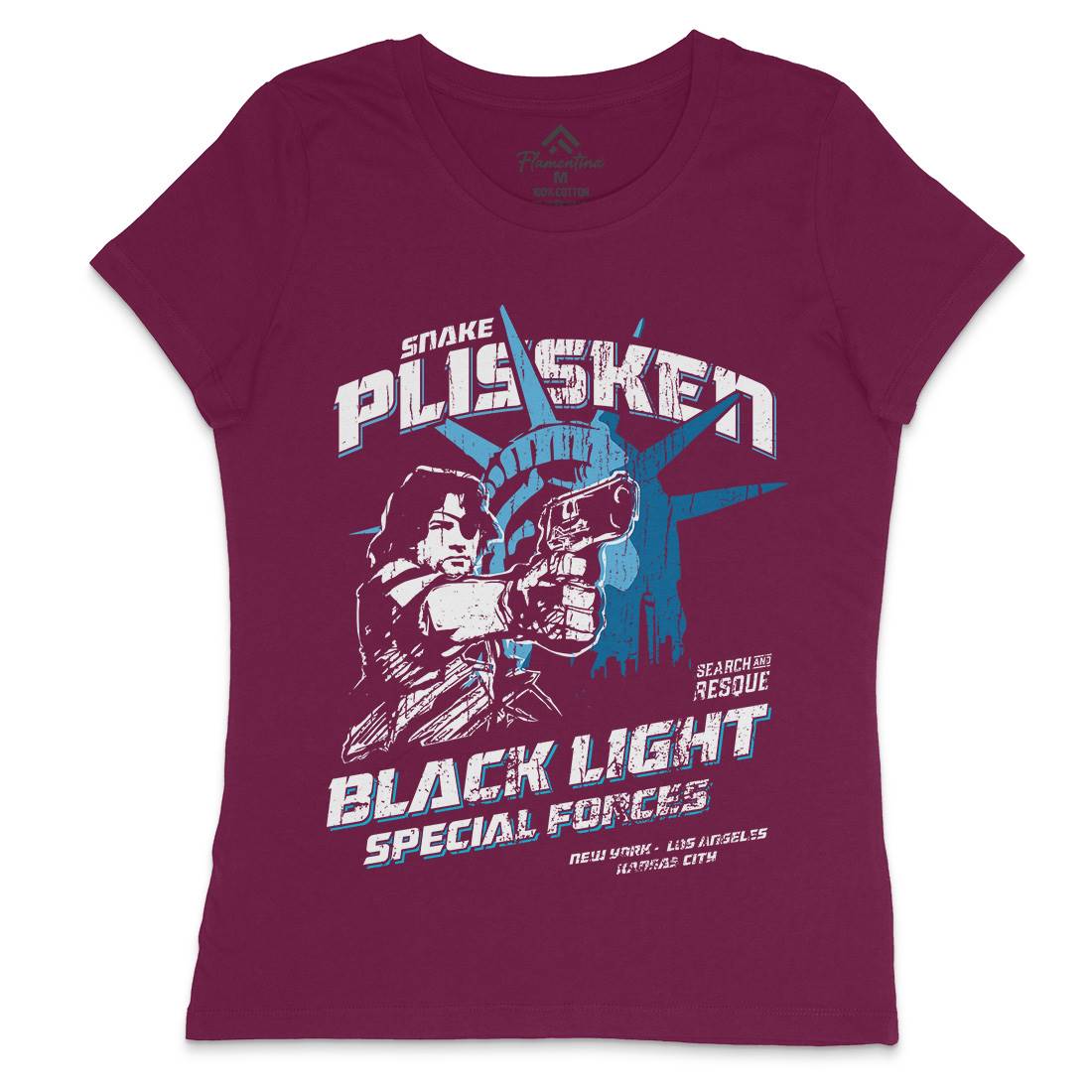 Snake Womens Crew Neck T-Shirt Space D196