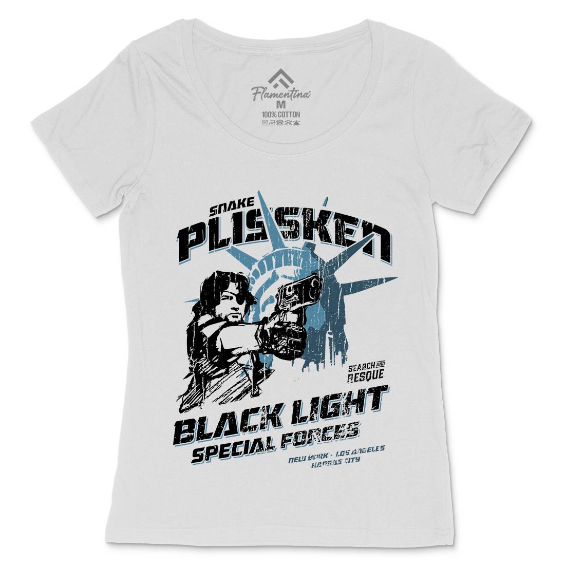 Snake Womens Scoop Neck T-Shirt Space D196