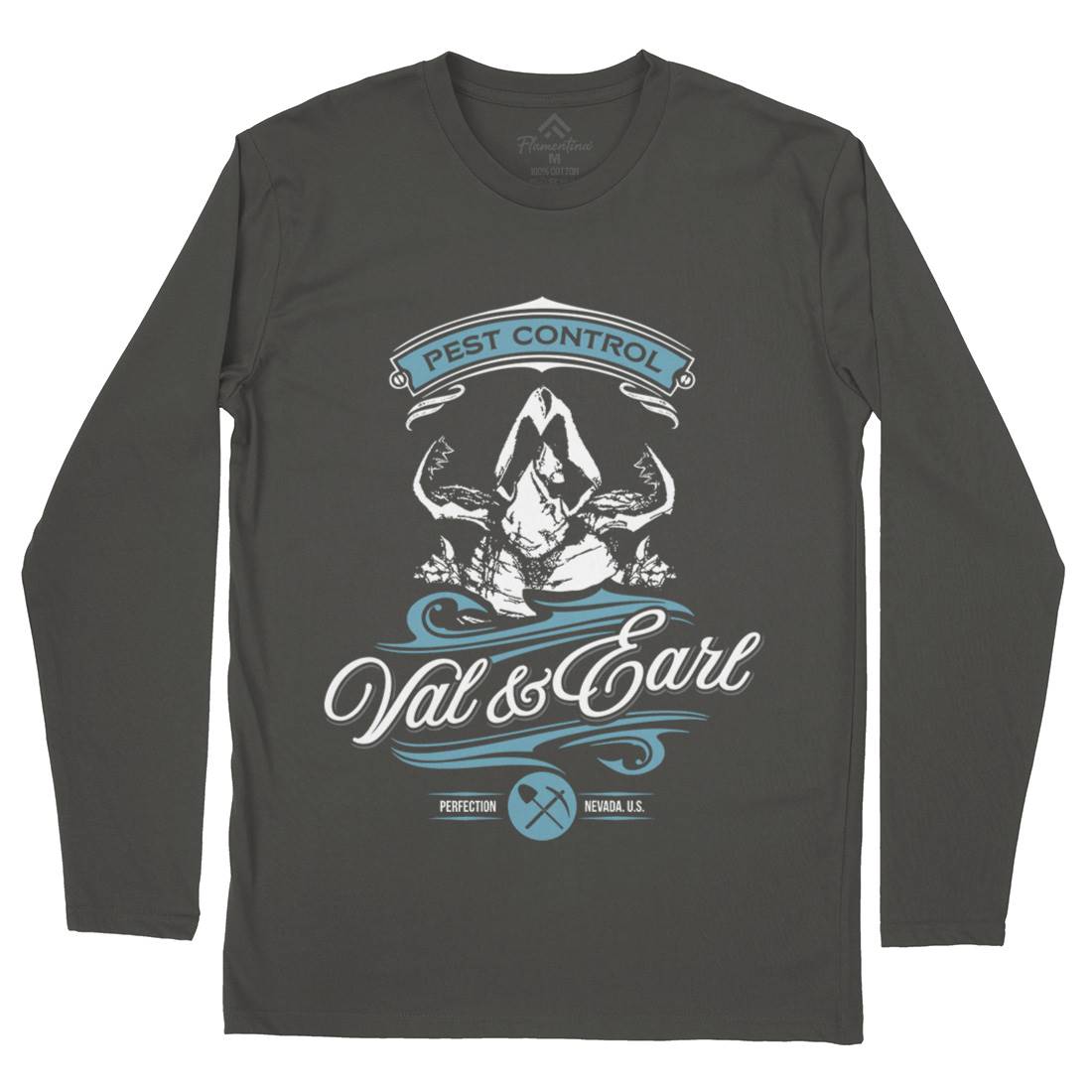 Val And Earl Mens Long Sleeve T-Shirt Horror D198