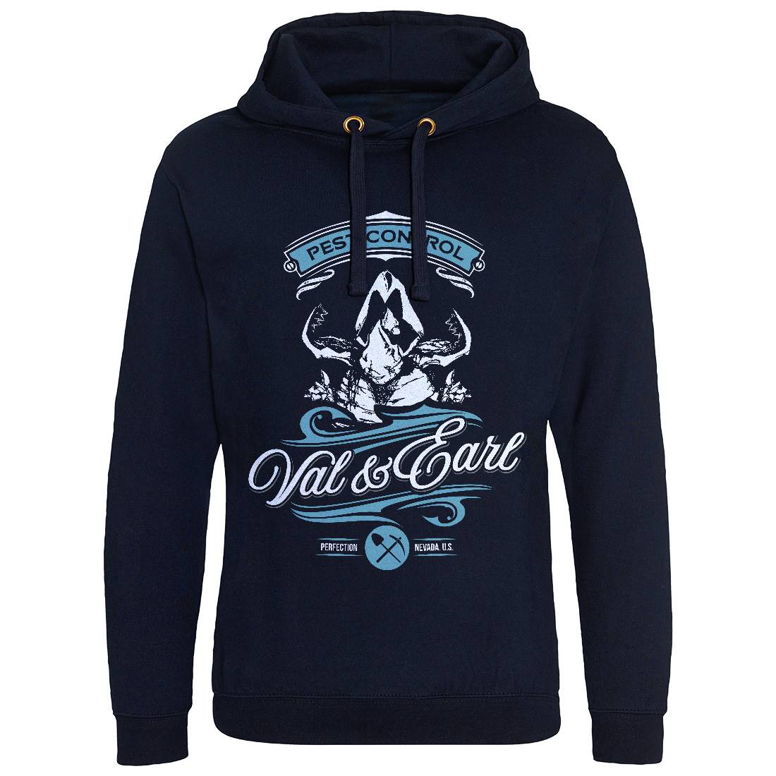 Val And Earl Mens Hoodie Without Pocket Horror D198