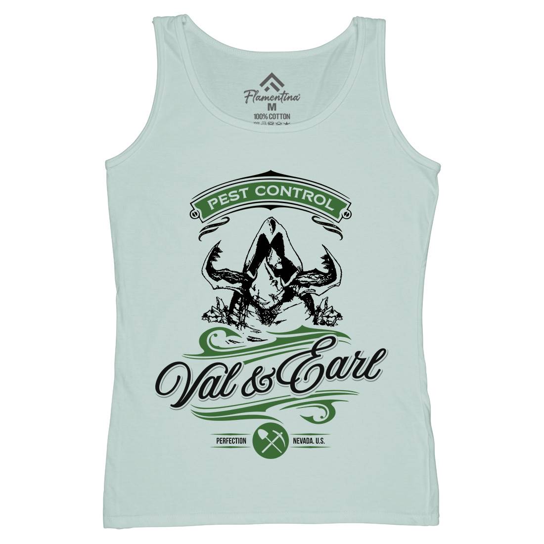 Val And Earl Womens Organic Tank Top Vest Horror D198
