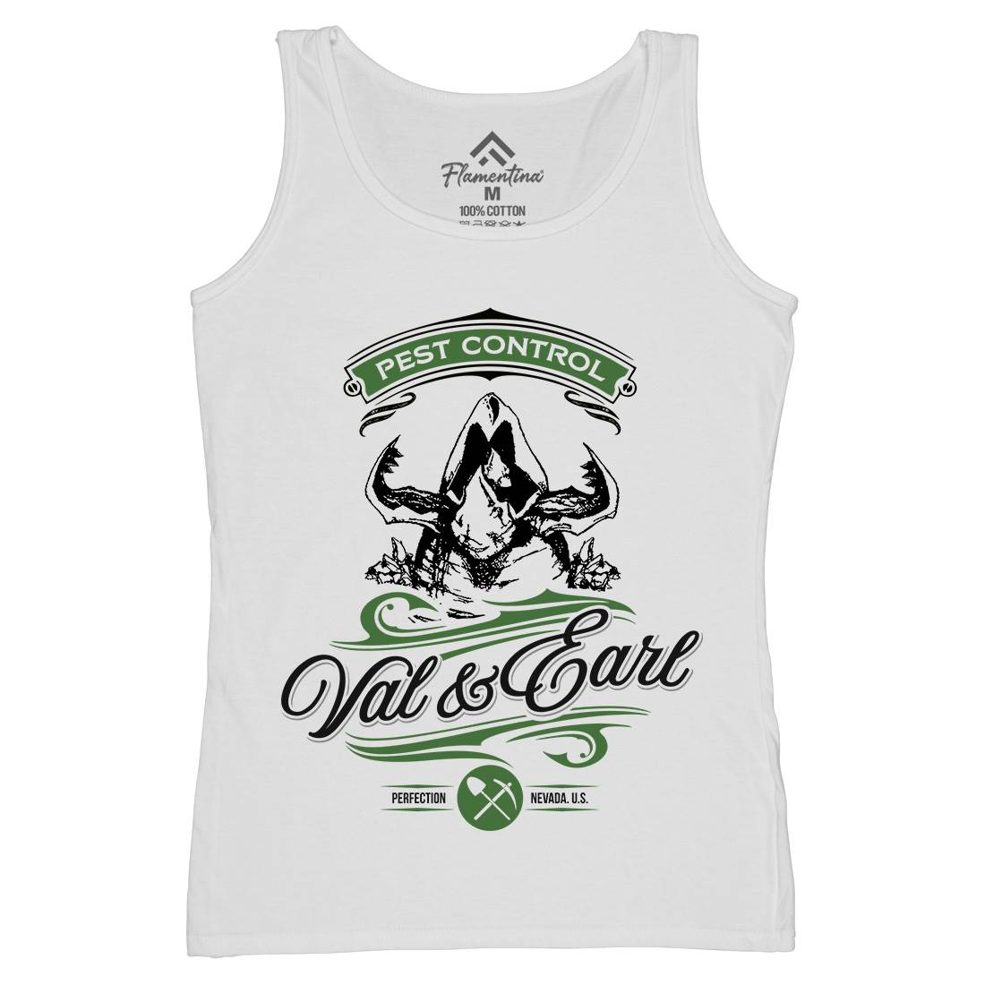 Val And Earl Womens Organic Tank Top Vest Horror D198