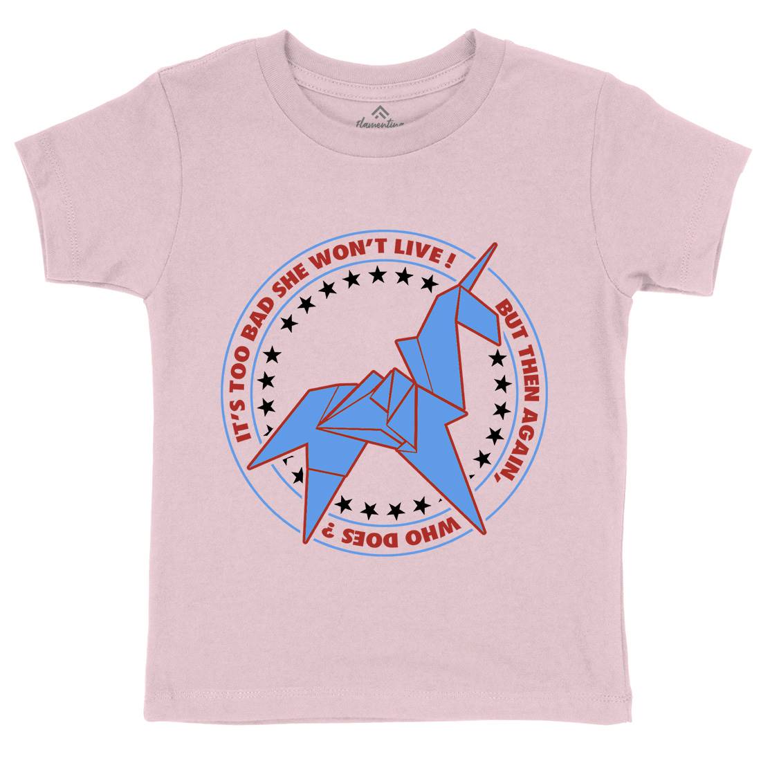 Unicorn Kids Crew Neck T-Shirt Space D199