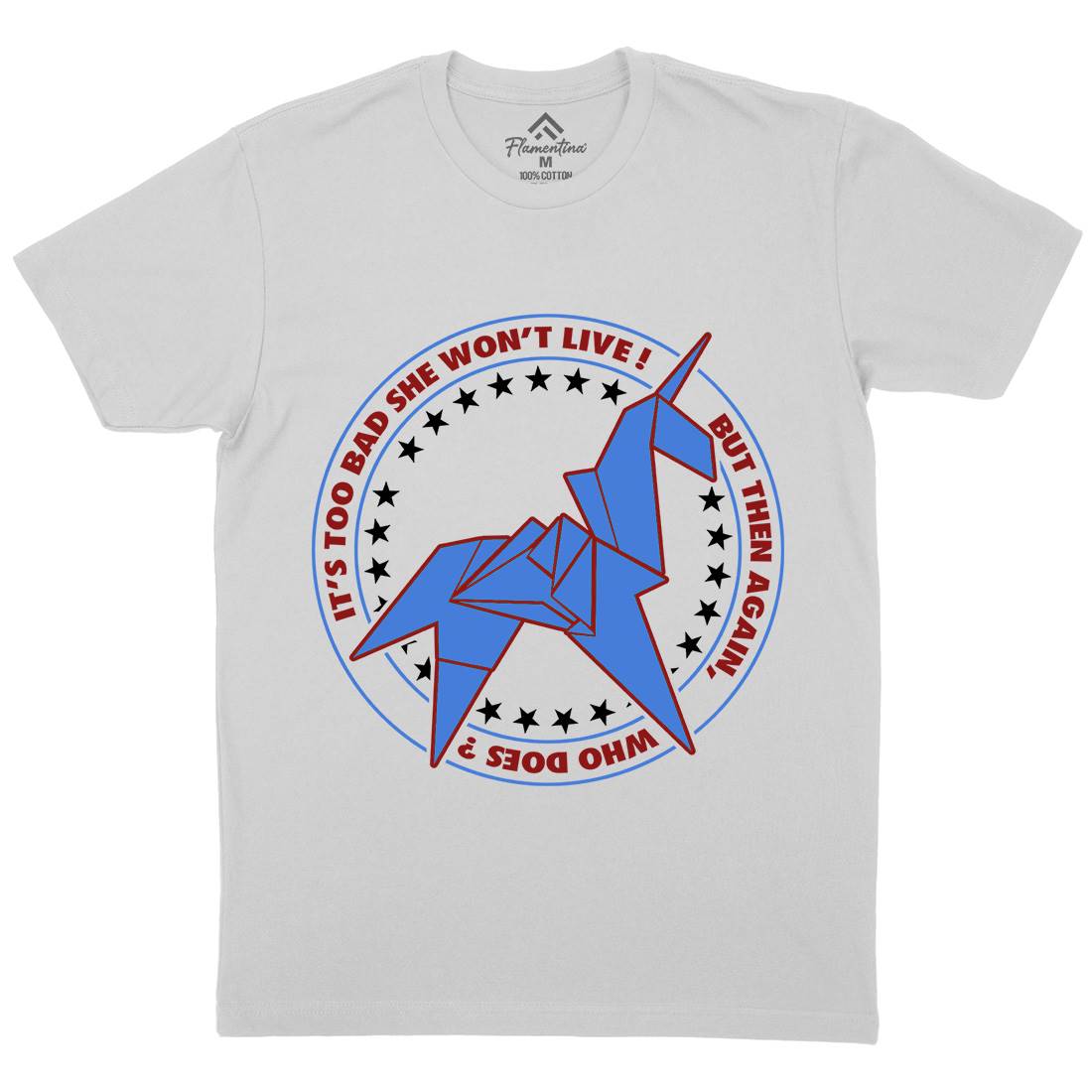 Unicorn Mens Crew Neck T-Shirt Space D199