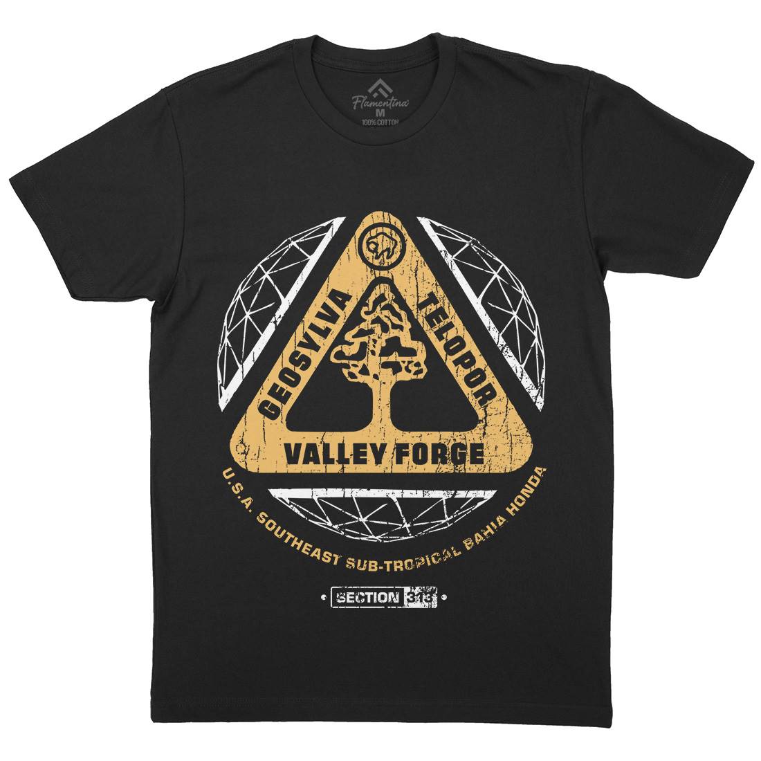 Valley Forge Mens Crew Neck T-Shirt Space D200